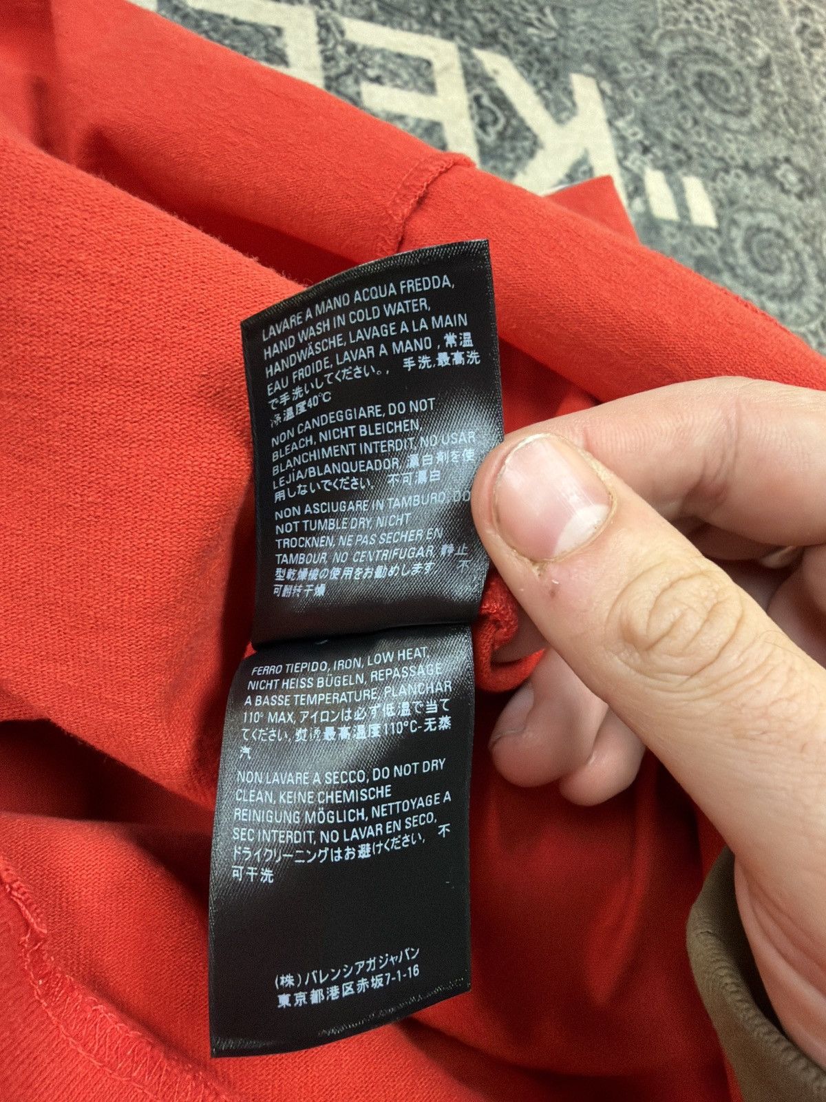 Balenciaga Balenciaga denma name tag t shirt red Size US XS / EU 42 / 0 - 4 Thumbnail