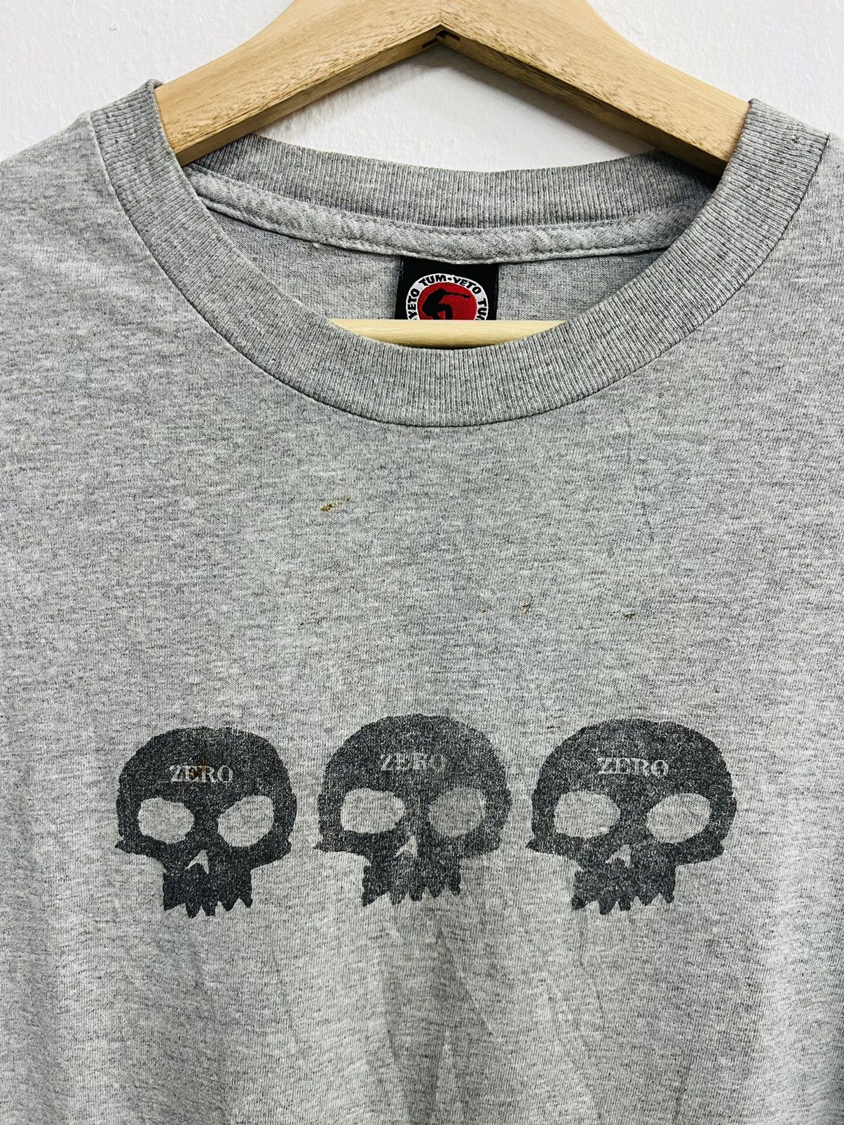 Hook-Ups Vintage Zero Skateboard Skull Tee Size US L / EU 52-54 / 3 - 3 Thumbnail