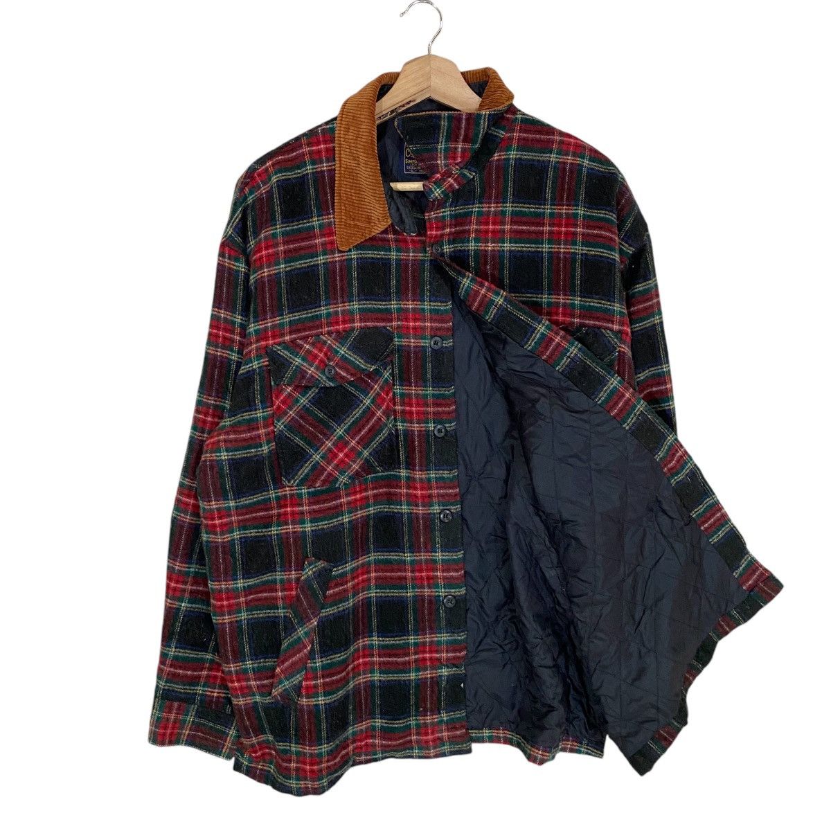 Art Comes First × Designer × Japanese Brand VINTAGE CUBIC MEASURE WOOL TARTAN JACKET LIKE FILSON Size US L / EU 52-54 / 3 - 1 Thumbnail