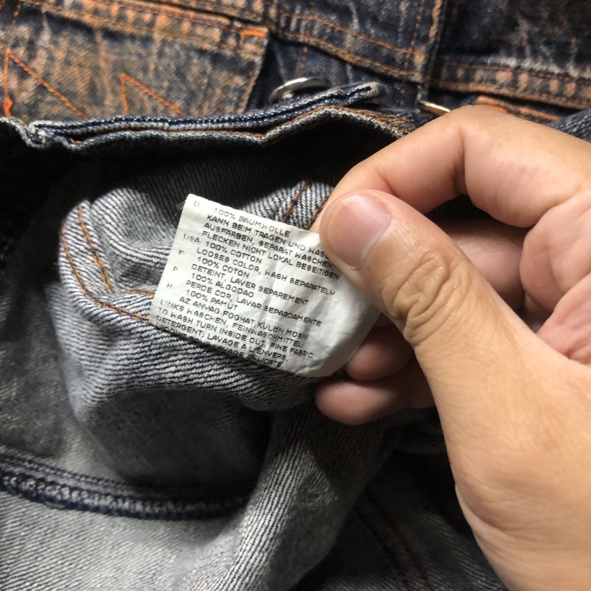 W&LT × Walter Van Beirendonck W & LT Denim Jacket Size S / US 4 / IT 40 - 7 Thumbnail