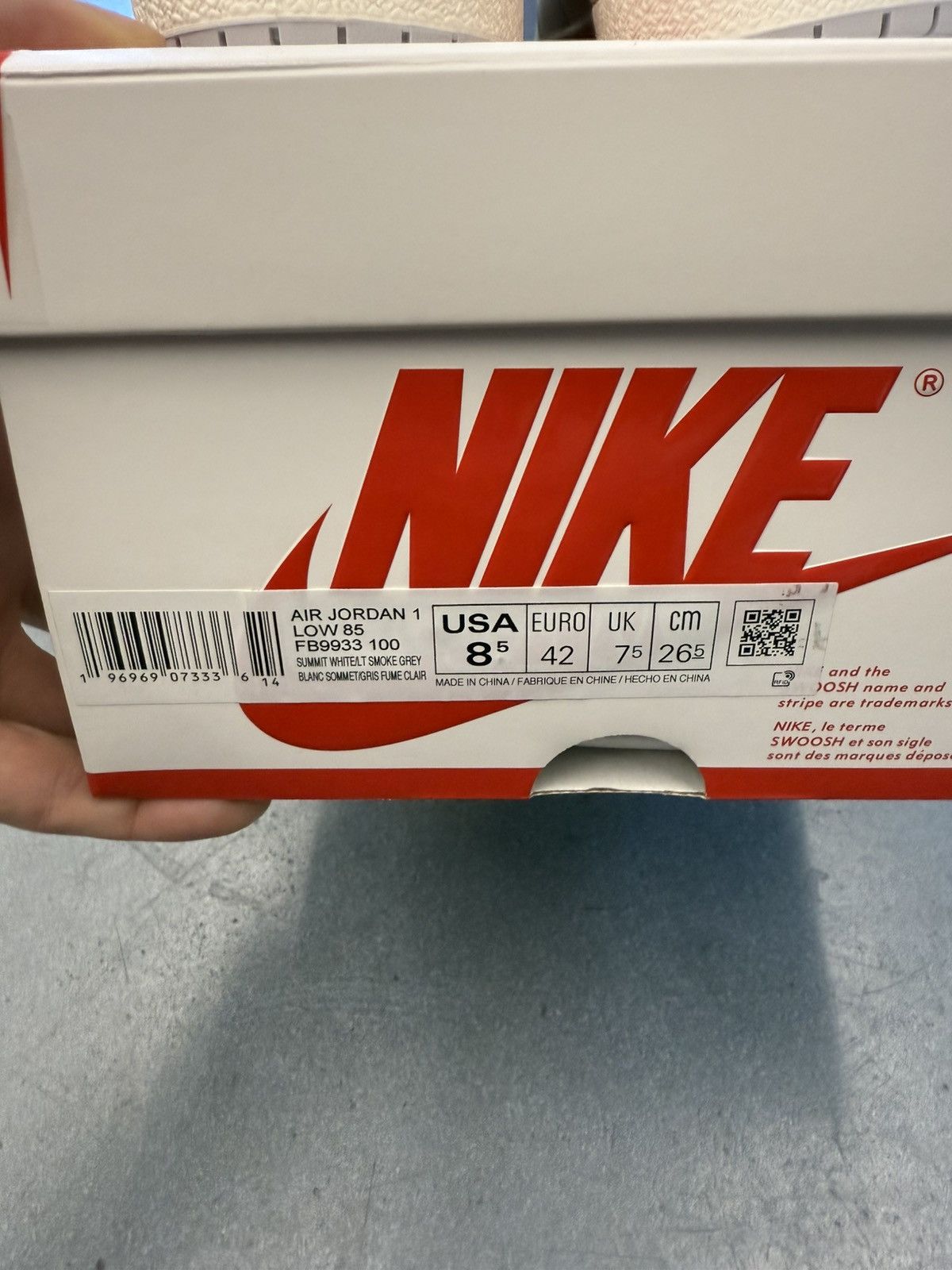 Nike 2023 Jordan 1 Retro Low 85 Neutral Grey Size US 8.5 / EU 41-42 - 12 Thumbnail