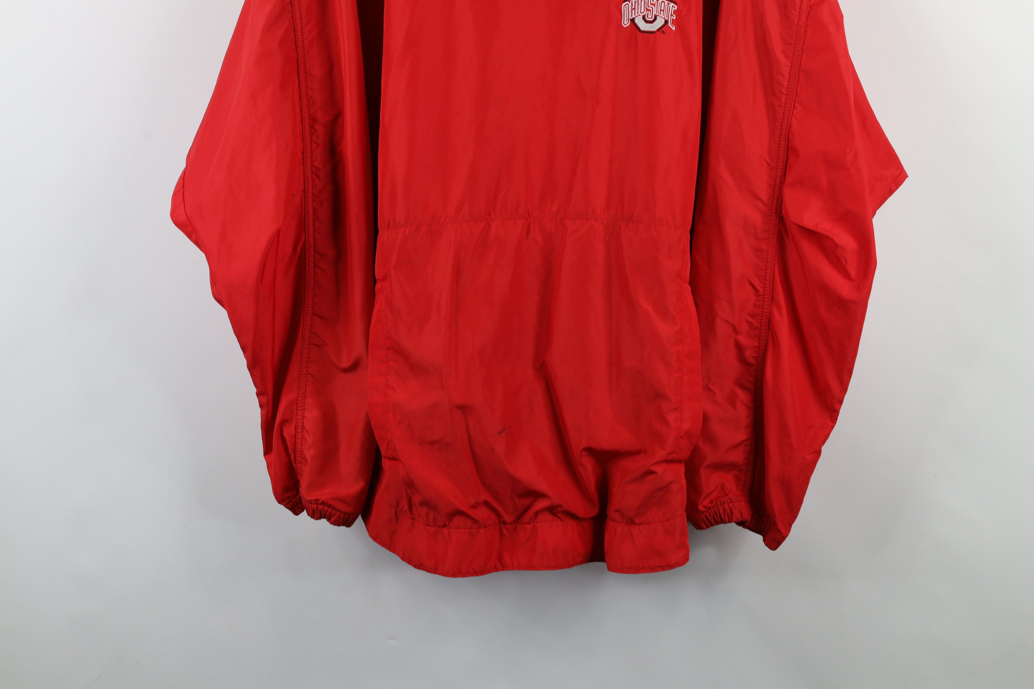 Nike × Vintage Vintage 90s Nike Swoosh Ohio State University Jacket Red Size US XL / EU 56 / 4 - 3 Thumbnail
