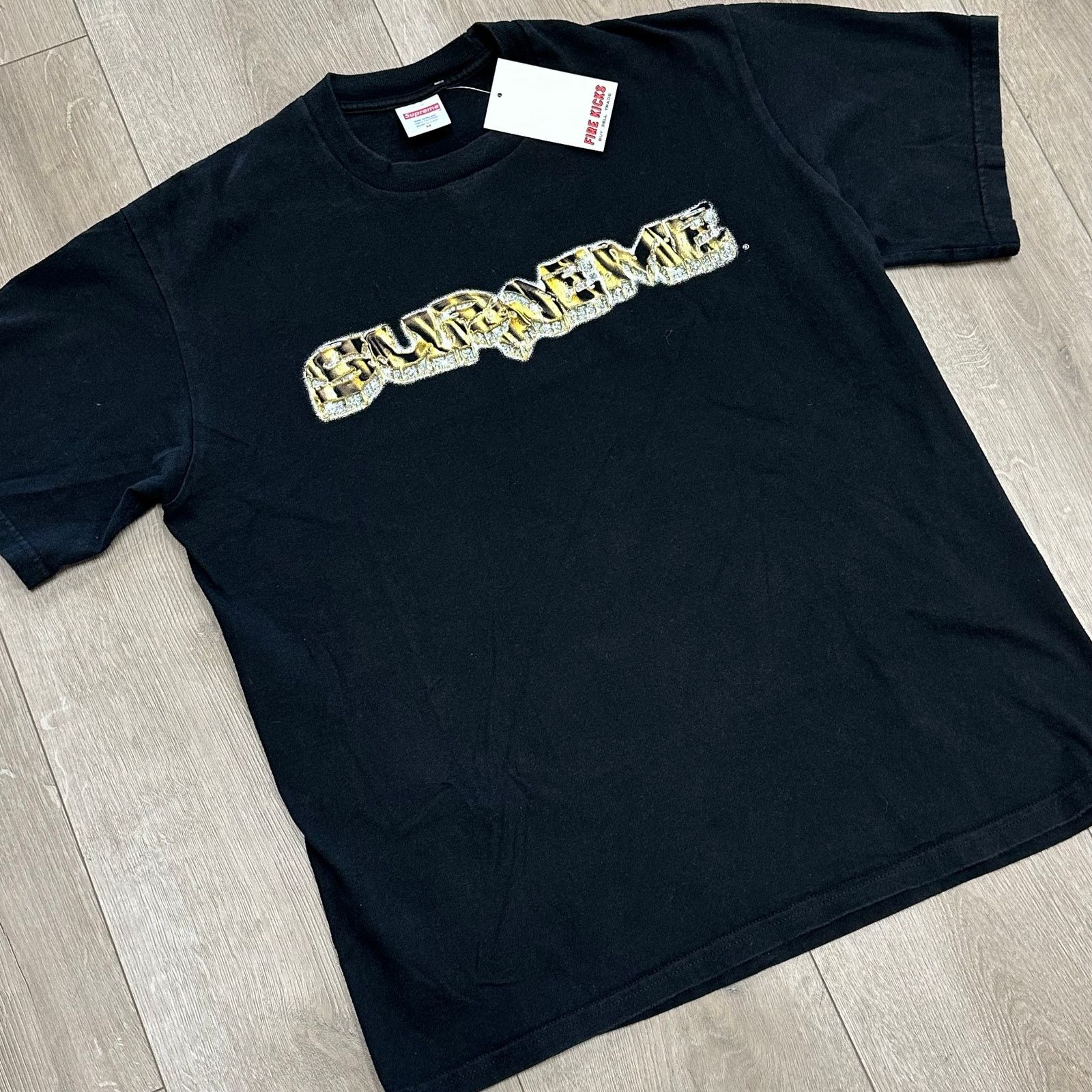Supreme FW21 Supreme Diamond Tee T Shirt Black size Medium M B22 Size US M / EU 48-50 / 2 - 2 Thumbnail