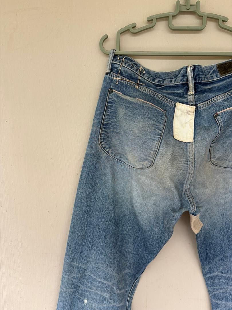 Japanese Brand VTG KuroDenim Selvedge Distressed Rare Selvedge Japan Denim Size US 34 / EU 50 - 7 Thumbnail