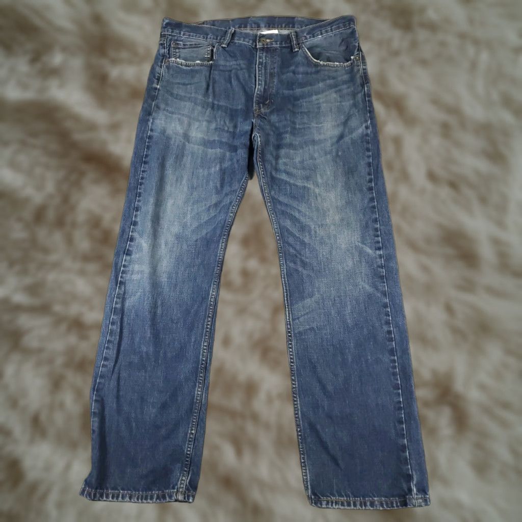Levi's Levis 505 Mens 38x32 Extra Large XL Blue Casual Straight Leg Denim Jeans Pants Size US 38 / EU 54 - 1 Thumbnail