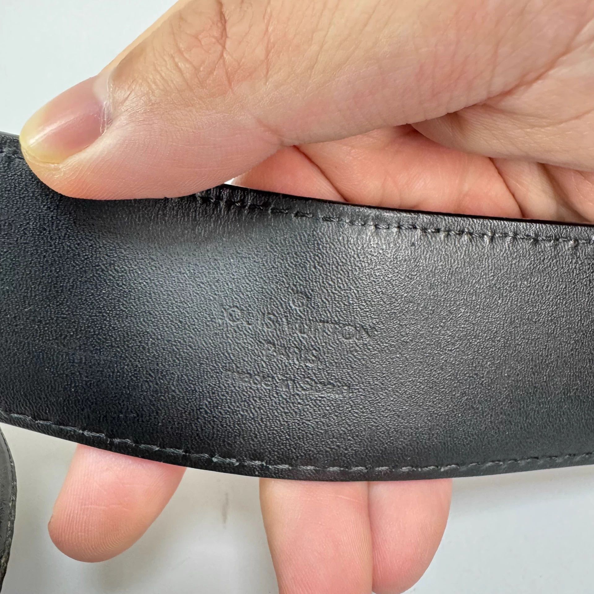 Louis Vuitton LV Black Monogram Belt 85 98 New Size ONE SIZE - 7 Thumbnail