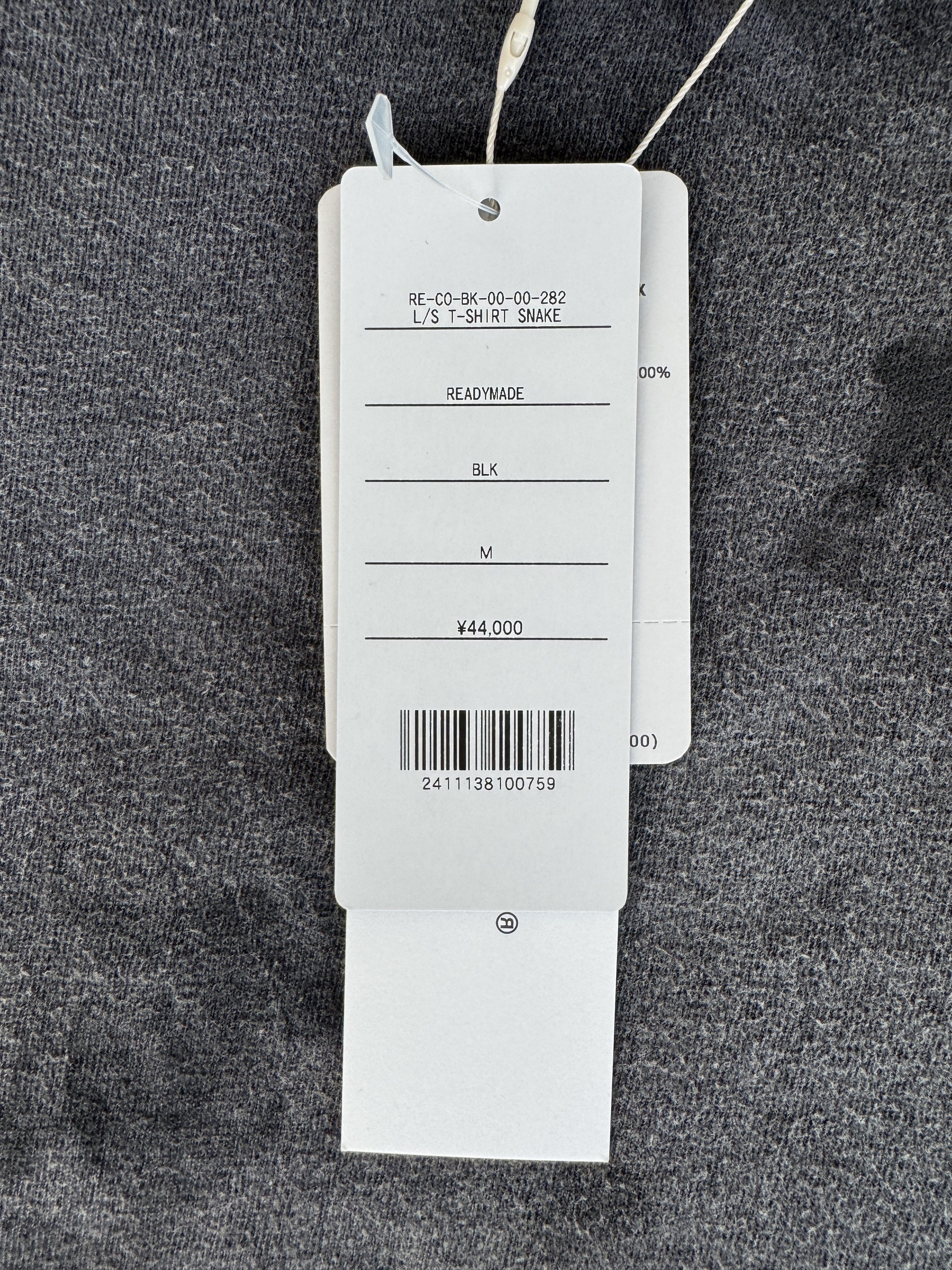 READYMADE READYMADE MARLBORO SNAKE LS T-SHIRT WASHED BLACK MED Size US M / EU 48-50 / 2 - 11 Thumbnail