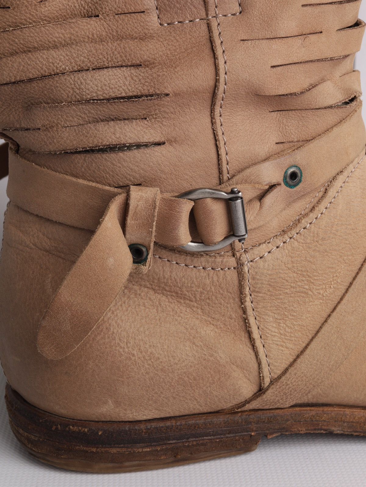 A.S.98 A.S.98 AS98 Airstep Leather Beige High Boots Shoes Size US 11 / IT 41 - 14 Thumbnail