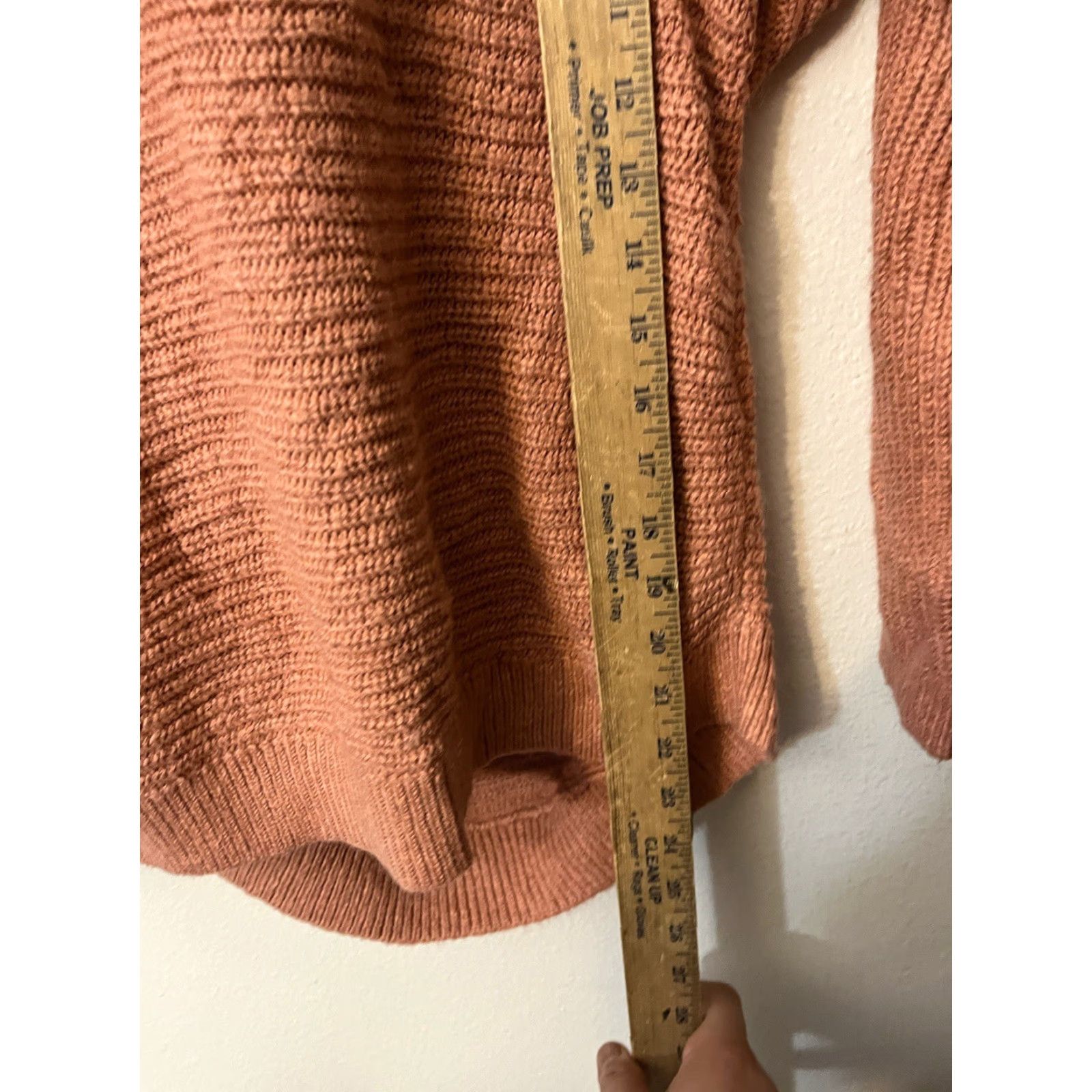 Express VINTAGE Express Oversized Pullover Sweater Womens Orange 3/4 Sleeve Cowl Neck Knit Size Medium Size M / US 6-8 / IT 42-44 - 4 Thumbnail