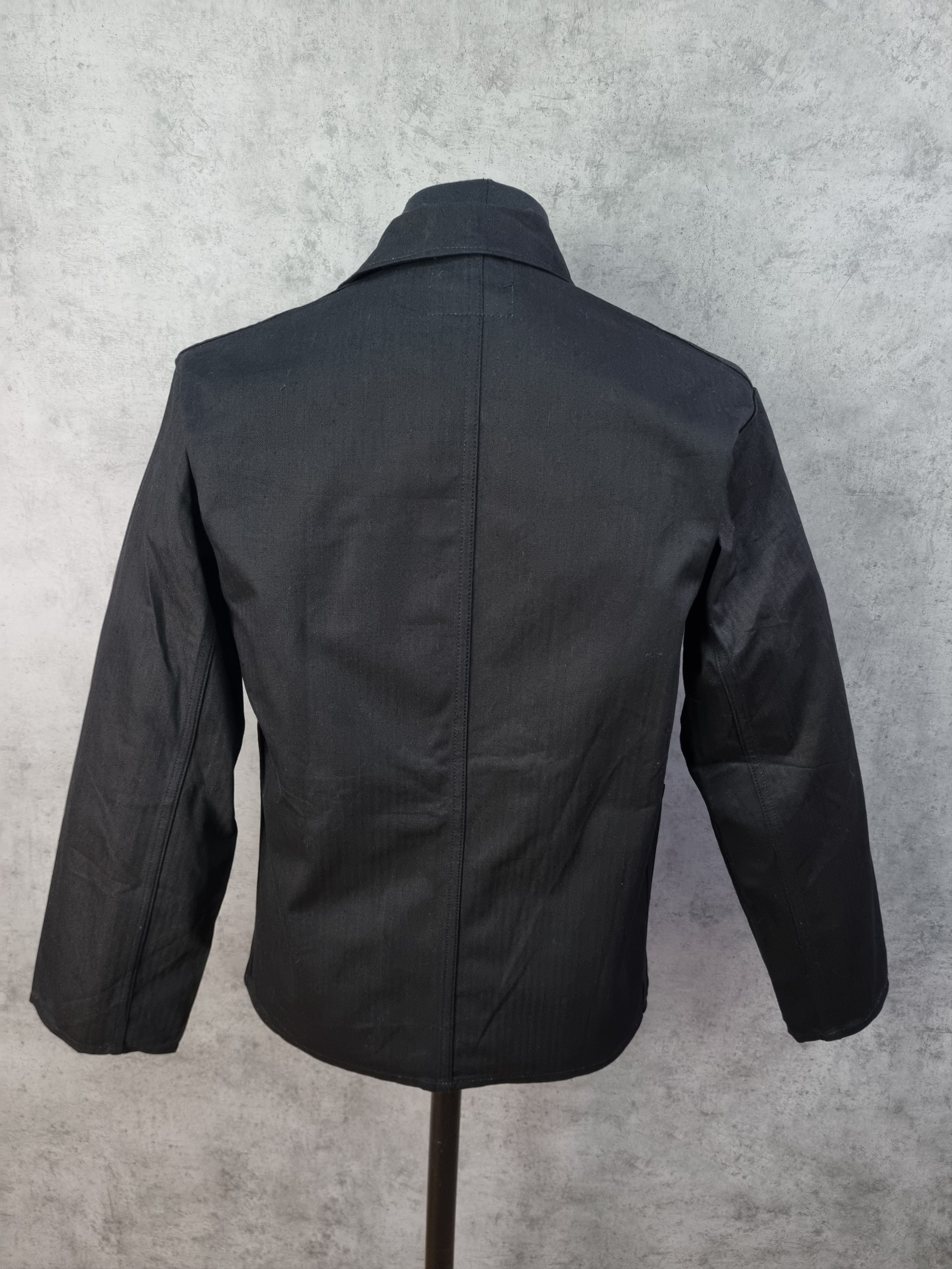 Le Laboureur × Vetra 80s Rare Black Worker Vintage French Chore Jacket Size US M / EU 48-50 / 2 - 8 Thumbnail