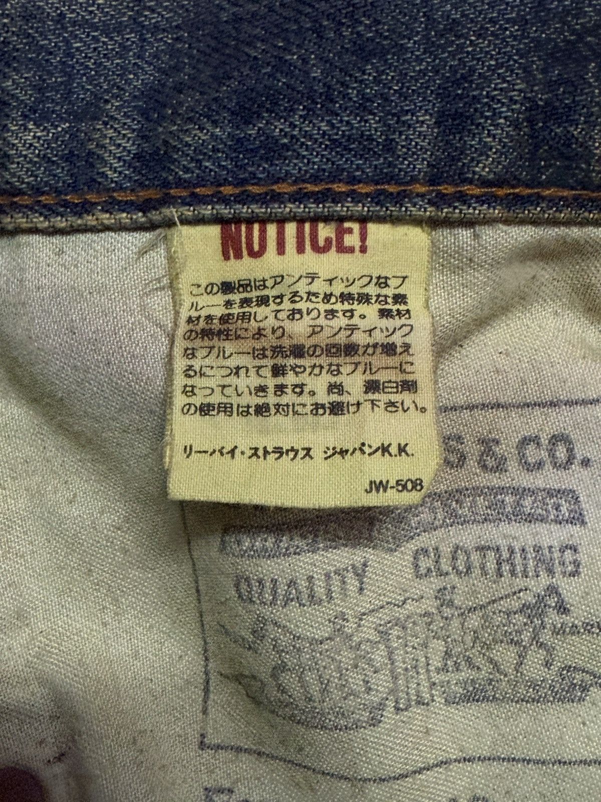Levi's × Vintage Vintage 90s LEVIS 502 Big E LVC 60s Selvedge Mud Wash Jeans Size US 30 / EU 46 - 20 Thumbnail