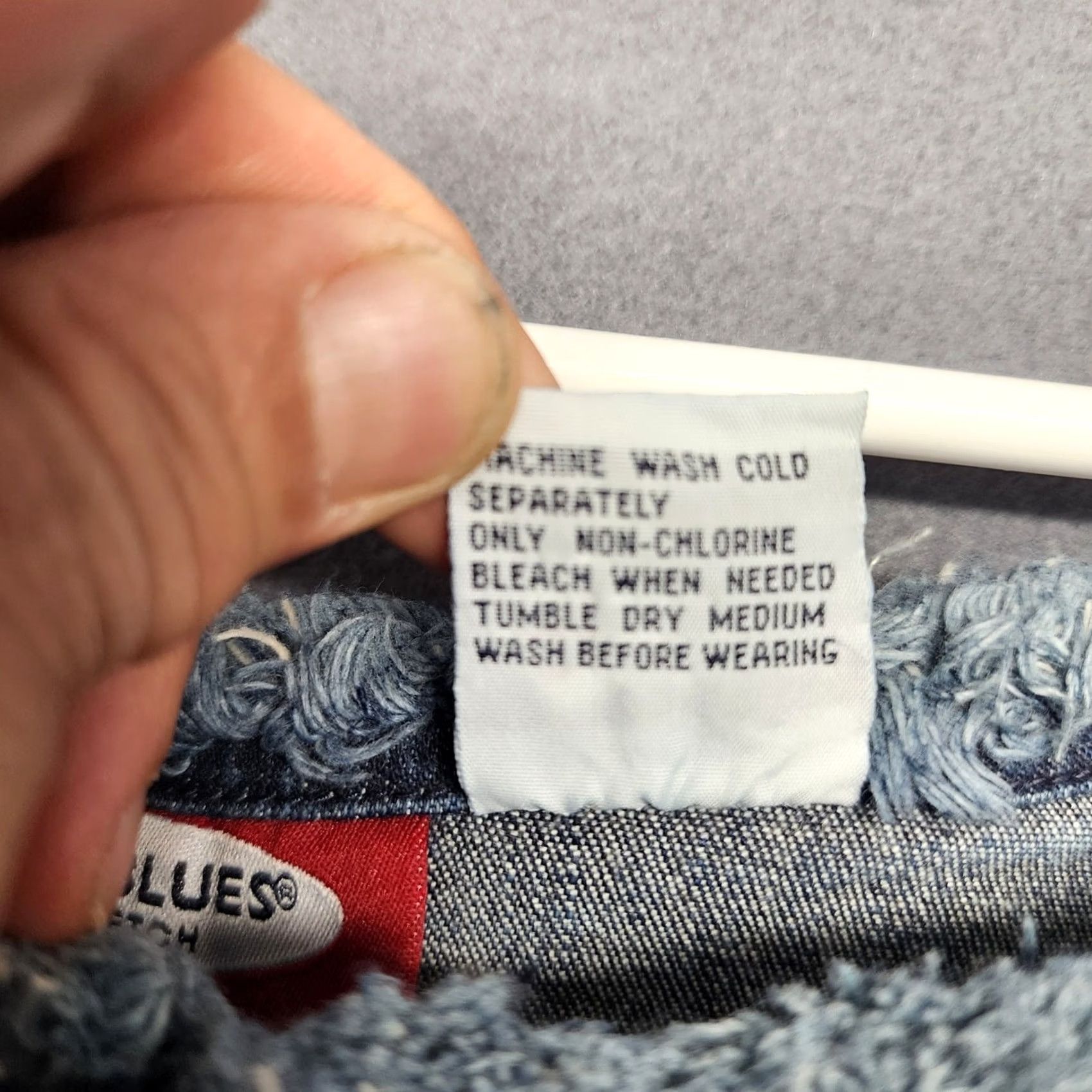 Vintage VINTAGE L.A. Blues Skirt Women 14 Blue Denim Stretch Casual 90s Y2K Size 36" / US 14 / IT 50 - 7 Thumbnail