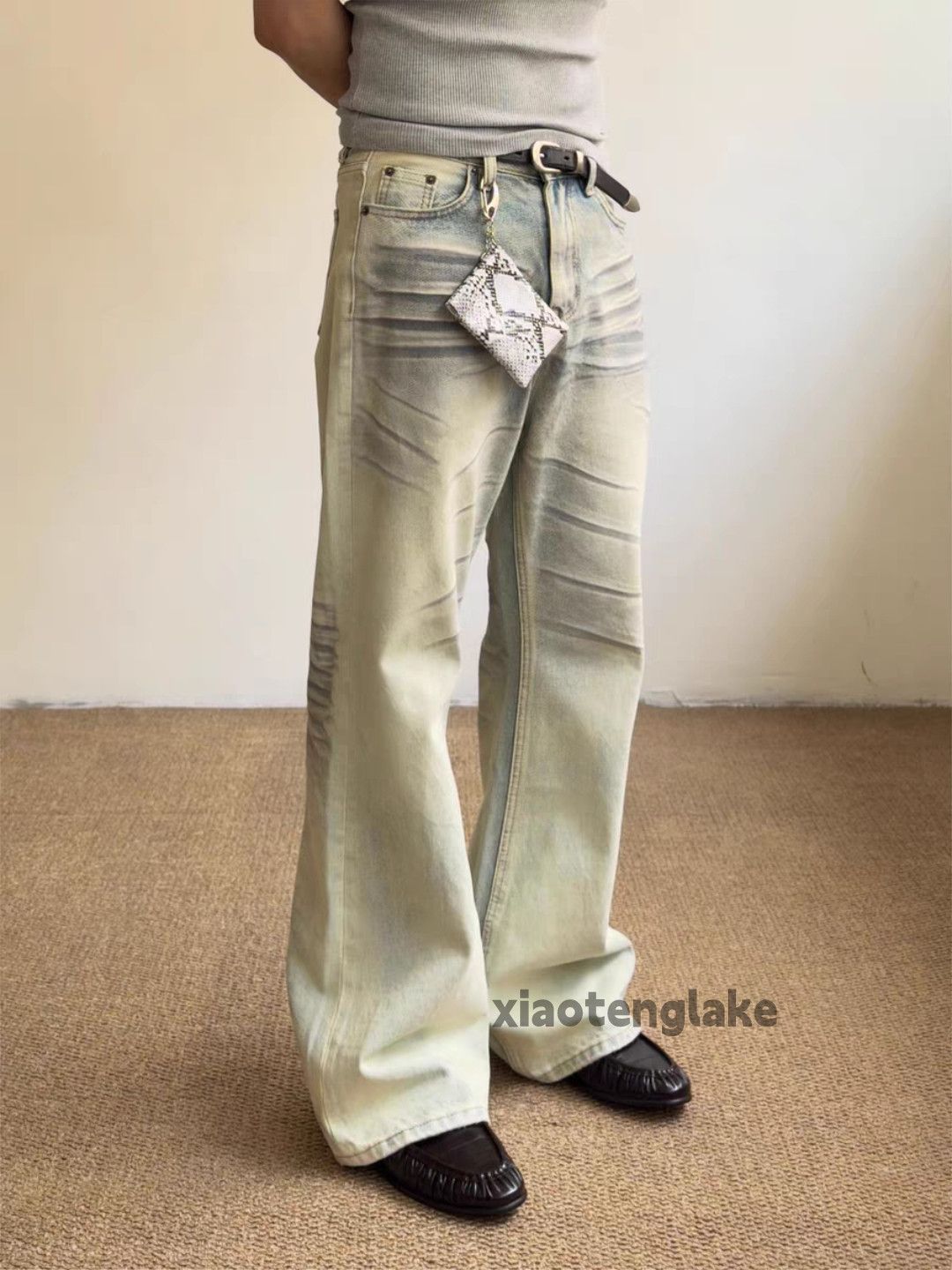 Jean zx junyawatanabe Prada style distressed rusty flared jeans Size US 34 / EU 50 - 6 Thumbnail