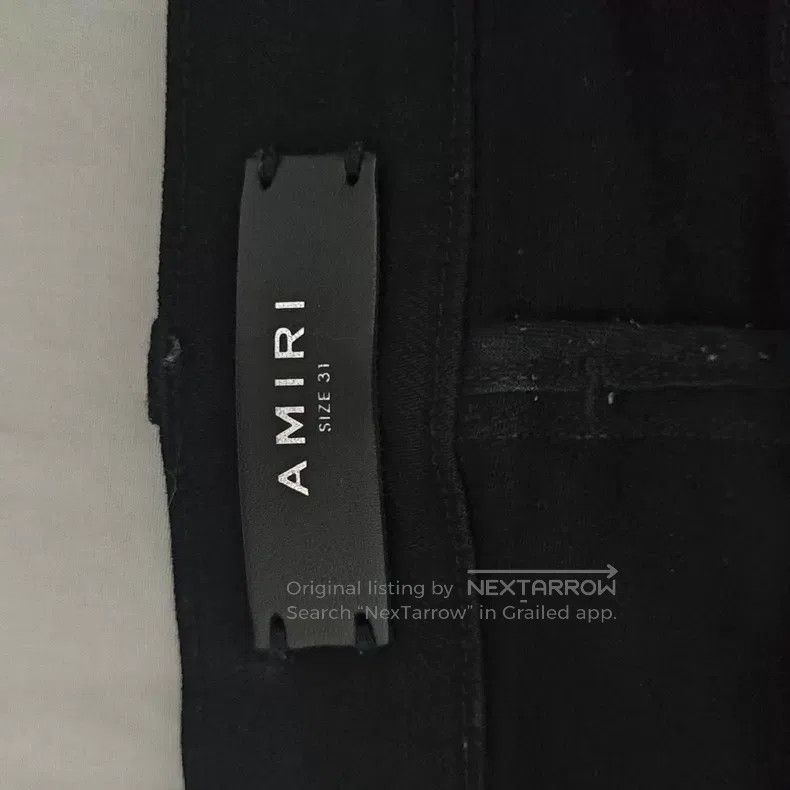 Amiri Amiri Size 31 Black leather jeans Size US 30 / EU 46 - 4 Thumbnail