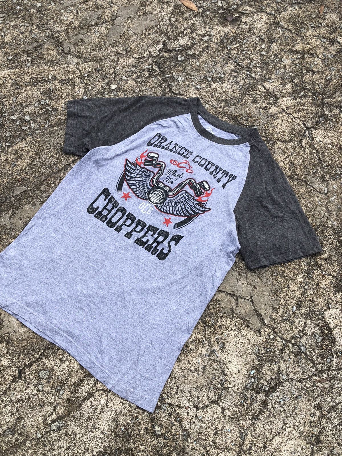 West Coast Choppers Orange Country Choppers Big Logo Raglan Tee Size US M / EU 48-50 / 2 - 3 Thumbnail