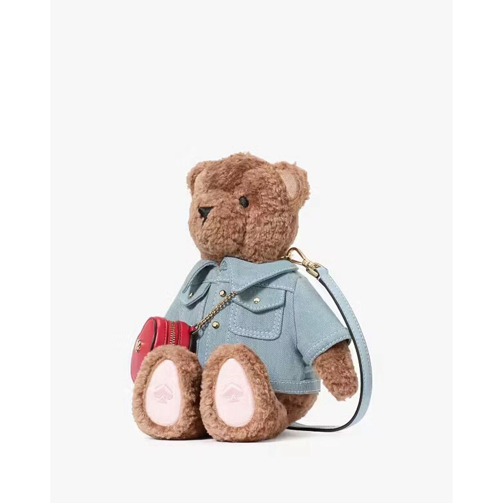 Kate Spade NWT Kate Spade Katie Bear Denim 3D Teddy Bear Crossbody Bag Size ONE SIZE - 4 Thumbnail