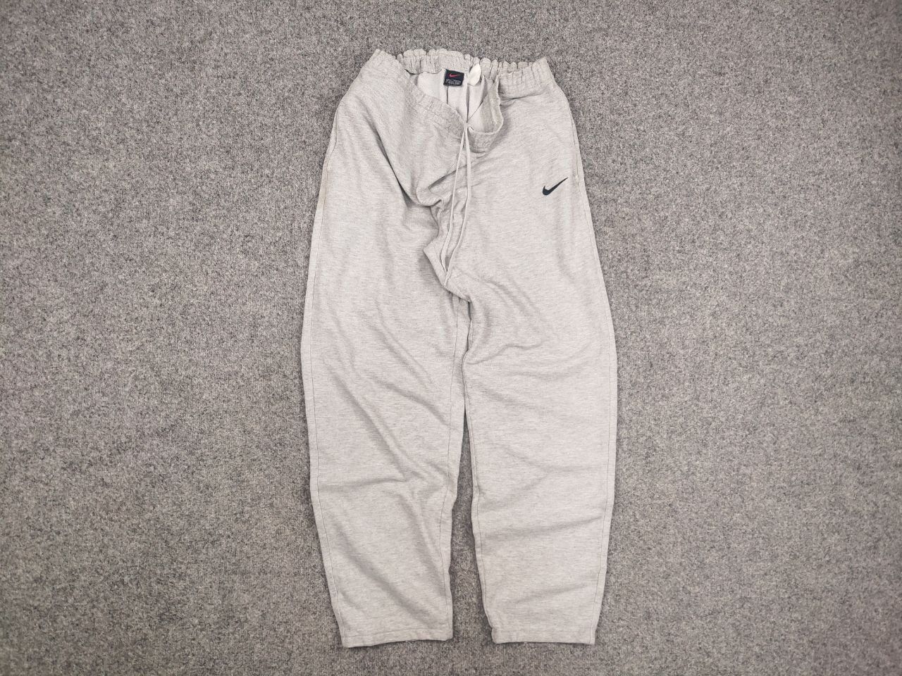 Nike Vintage Nike Swoosh Gray Cotton Baggy Track Pants Y2K Style Size US 34 / EU 50 - 6 Thumbnail