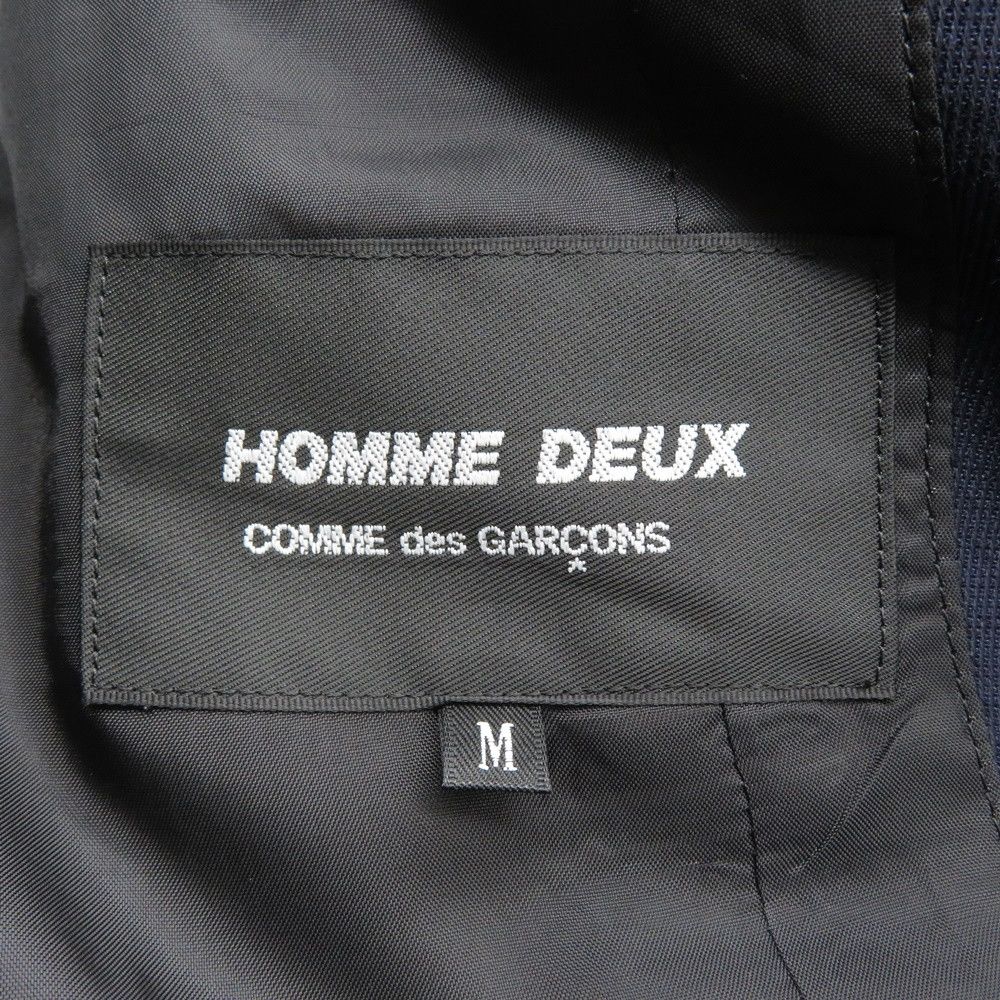 Comme des Garcons Homme Jacket Poly Wool Gabardine Tailored Navy Size US M / EU 48-50 / 2 - 7 Thumbnail