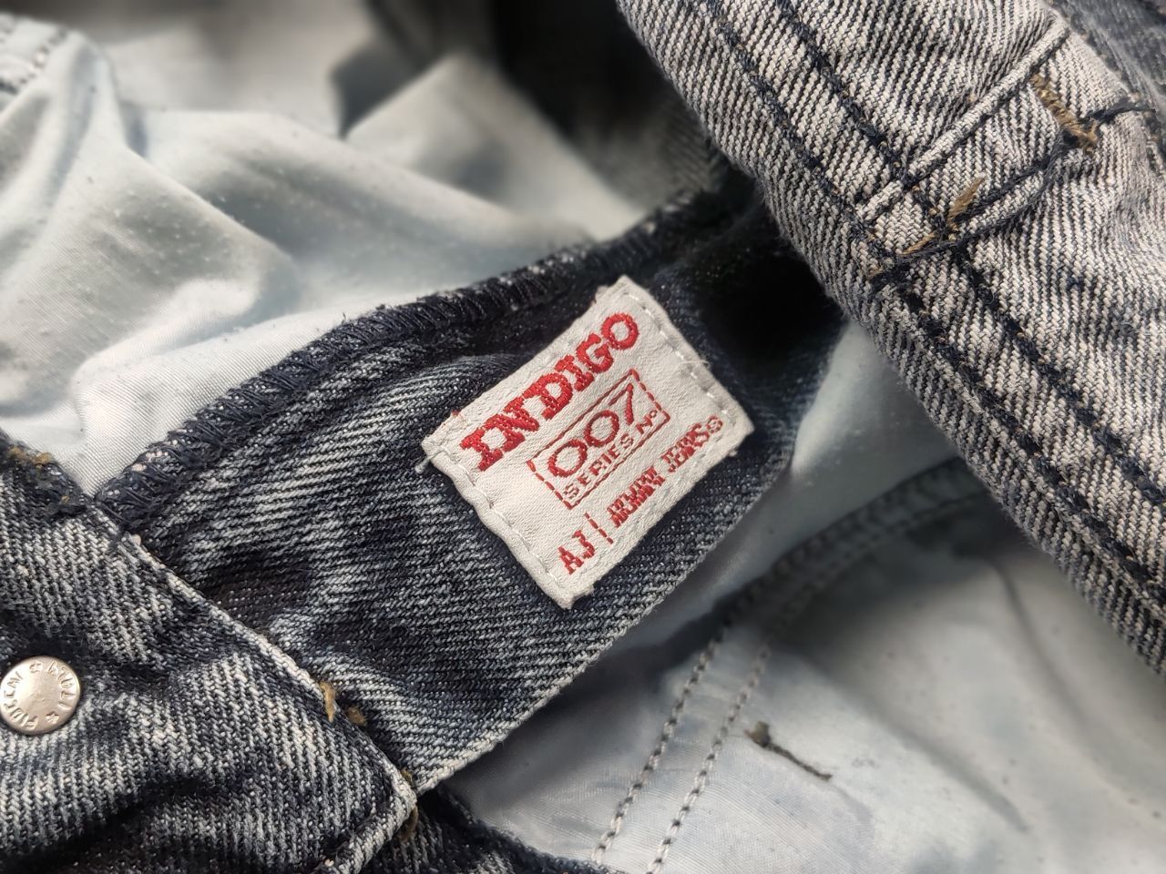 Armani Rare Vintage Armani Jeans big Logo Faded Denim Y2K Style Size US 34 / EU 50 - 19 Thumbnail
