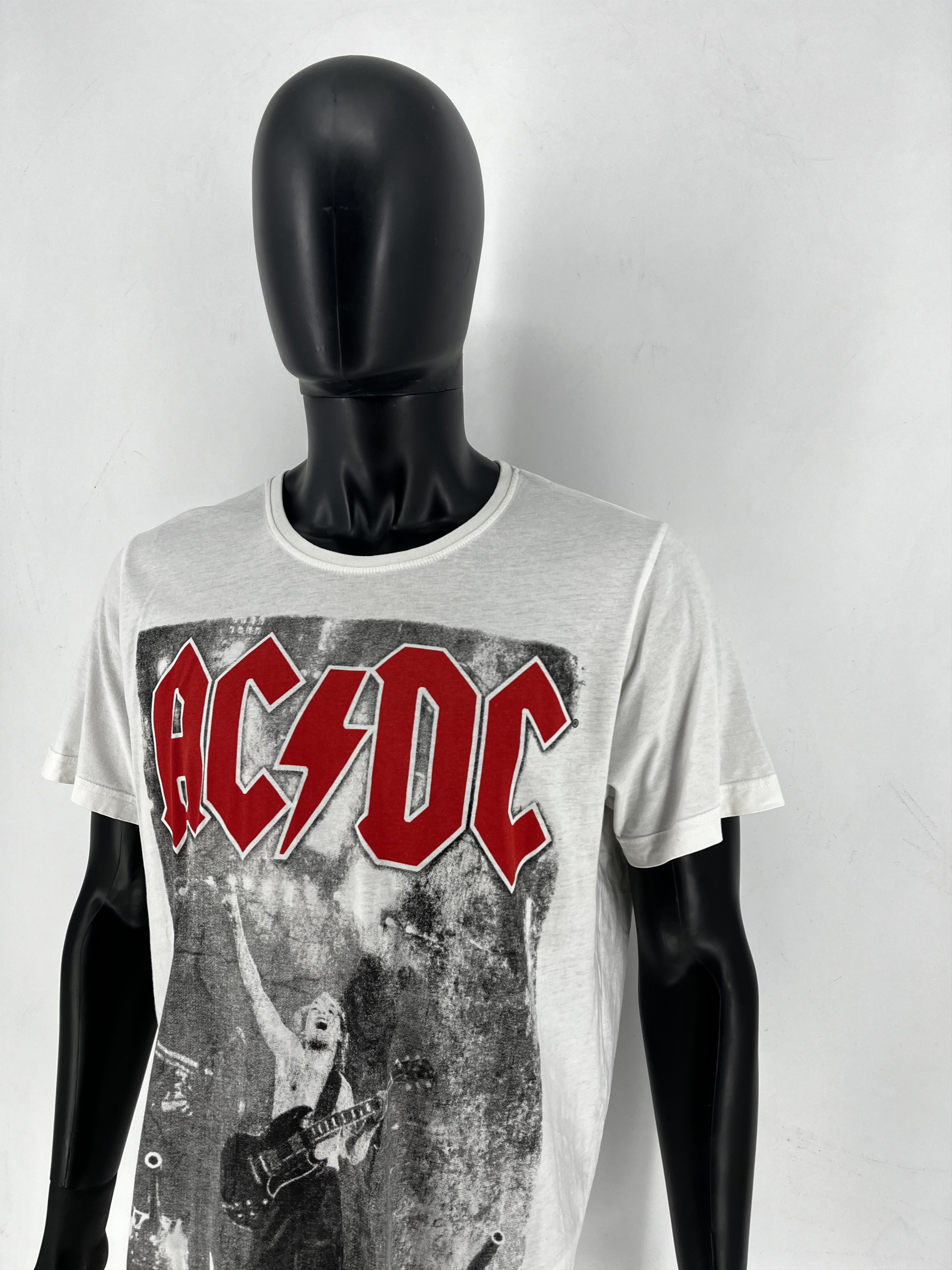Band Tees VINTAGE 90 AC/DC TEE HORROR FACE VAMPIRE OPIUM BAND ROCK Size US XL / EU 56 / 4 - 5 Thumbnail