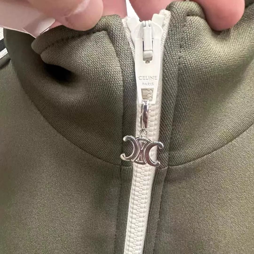 Celine Celine Triomphe Small Logo Zip Jacket OS/XS Size US XS / EU 42 / 0 - 3 Thumbnail