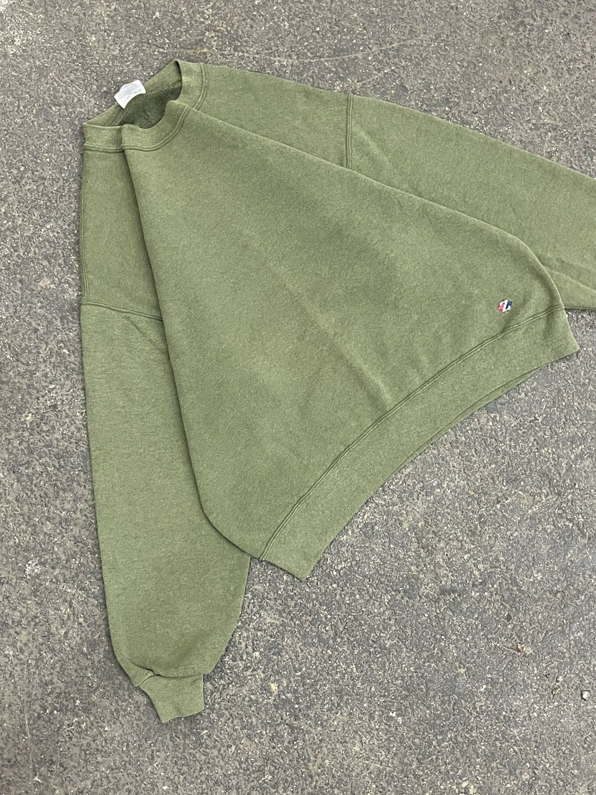 Russell Athletic × Vintage Earth tone green blank sweatshirt russell hype boxy skater Size US L / EU 52-54 / 3 - 1 Thumbnail