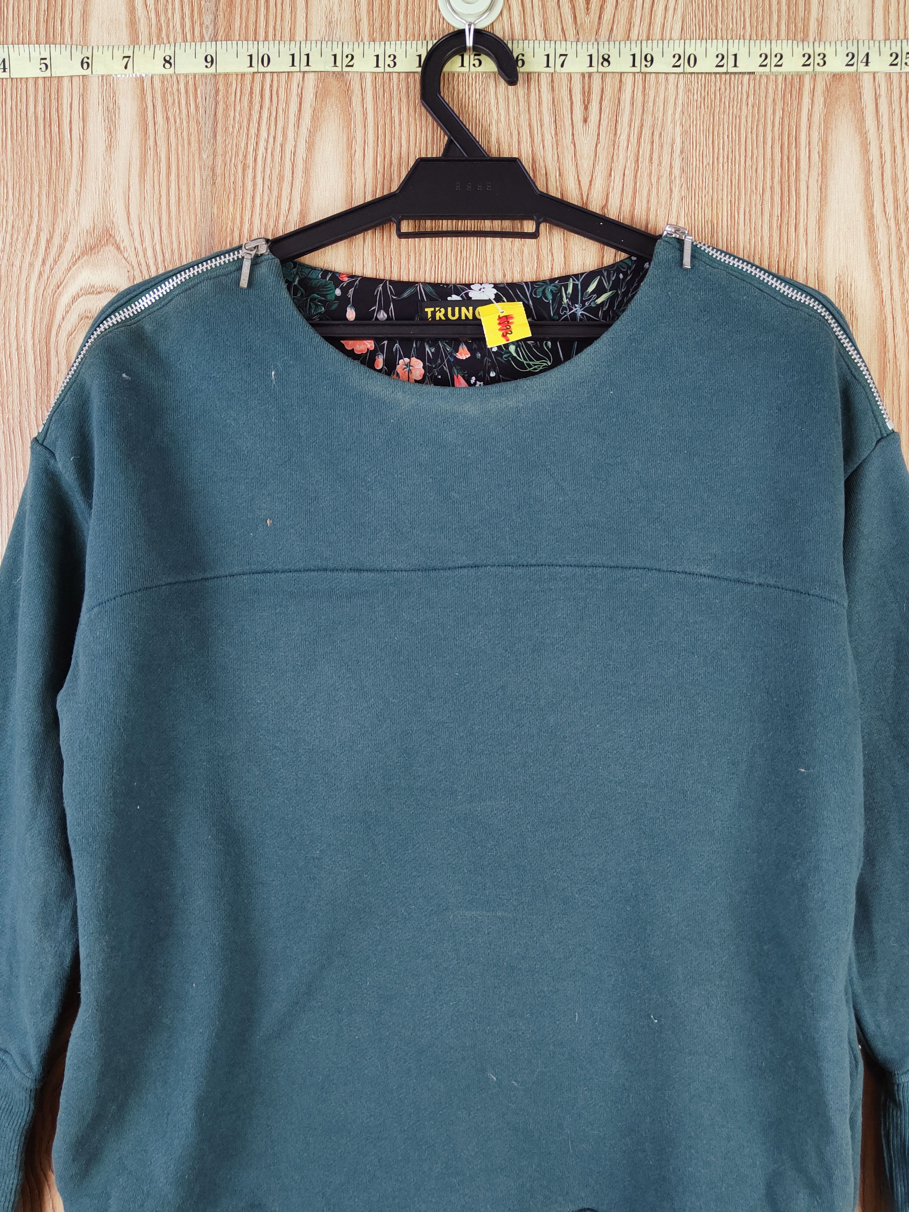 Japanese Brand × Vintage Truno-Noisemaker Green Sweatshirts #W578 Size M / US 6-8 / IT 42-44 - 2 Thumbnail