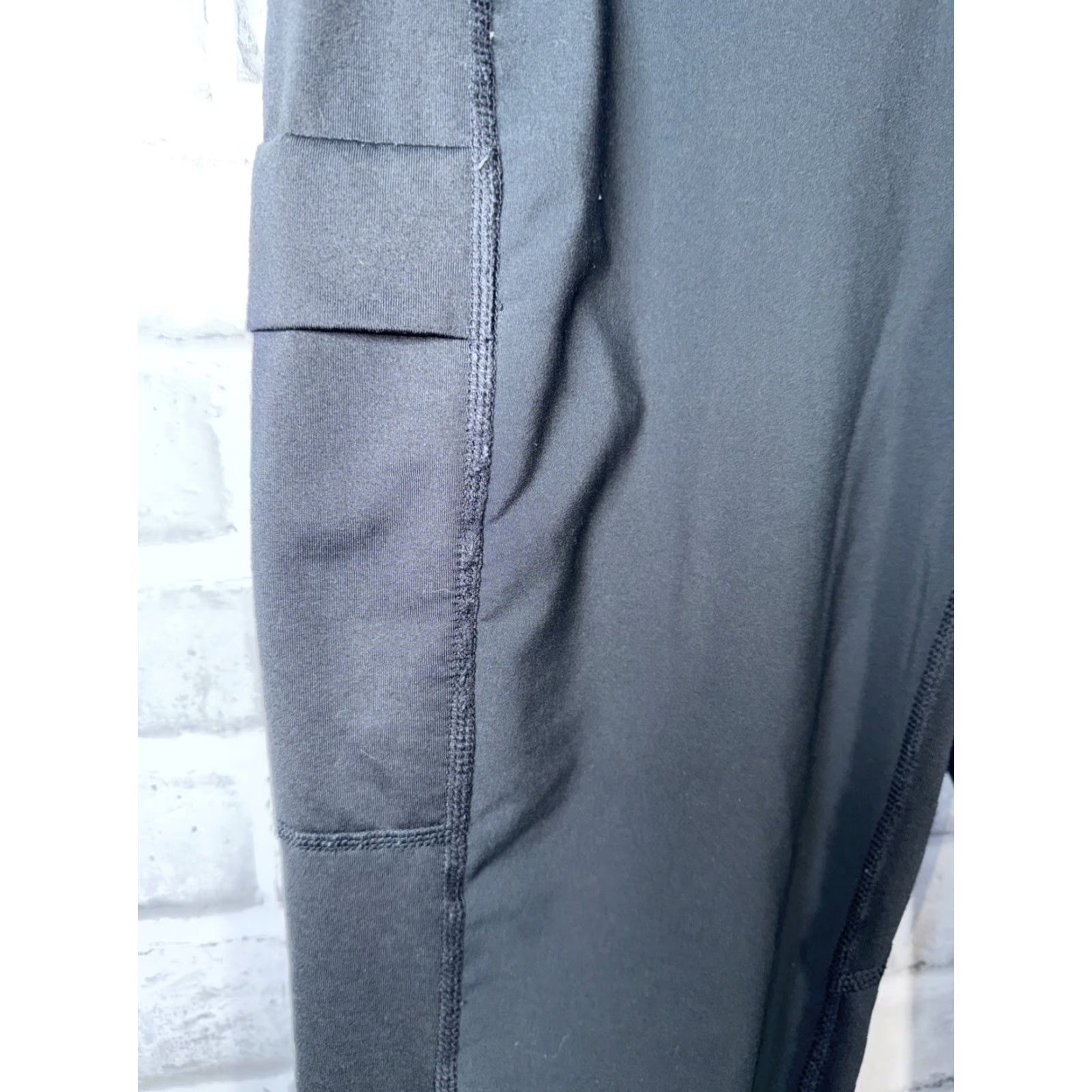 Vintage Kuhl Pants Black Yoga Style Leggings Womens L Regular Jogger Straight Pocket Breathable Lightweight Size 36" / US 14 / IT 50 - 4 Thumbnail