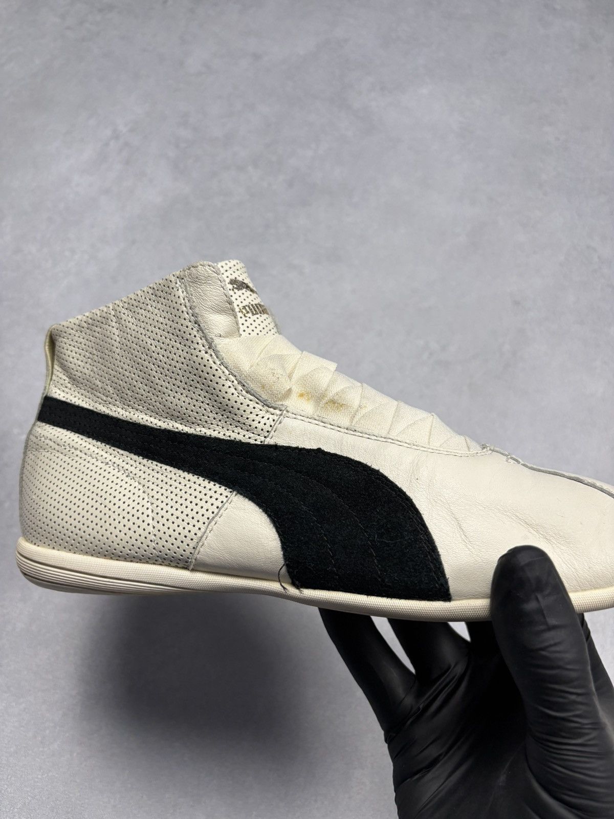Puma 00s Puma Y2K Eskiva High Top Leather Sneakers Vintage Zip Size US 7.5 / IT 37.5 - 16 Thumbnail