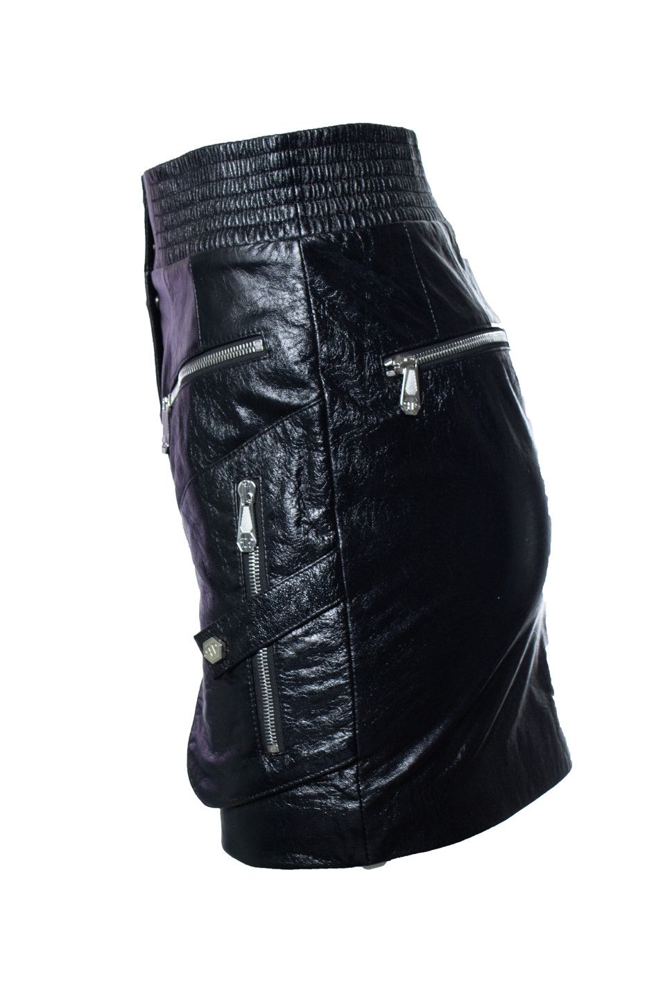 Philipp Plein Philipp Plein, coated leather skirt Size 28" / US 6 / IT 42 - 2 Thumbnail