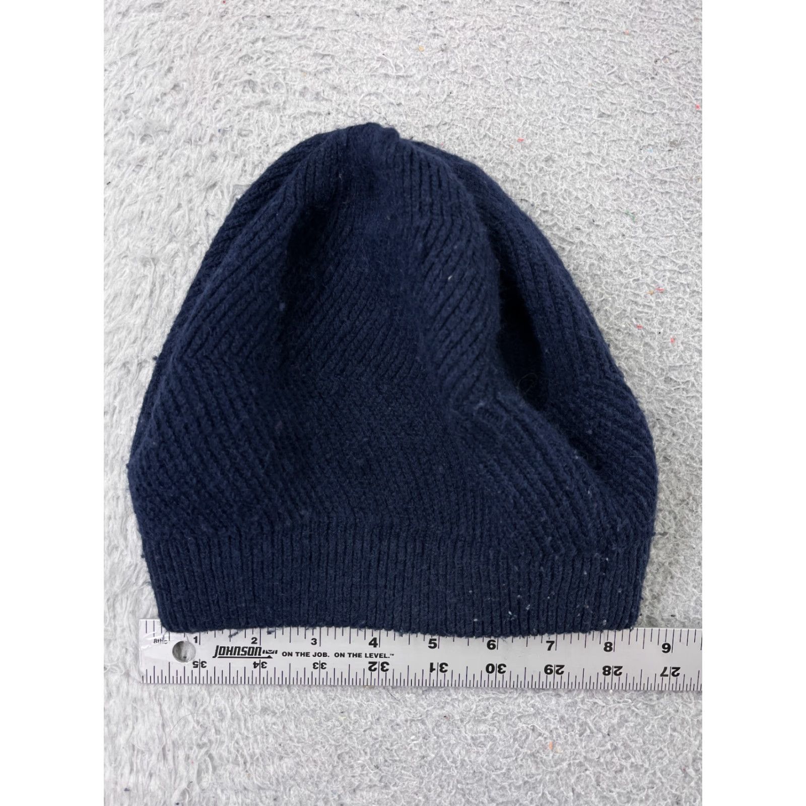 Vintage Unbranded Beanie Toque Women's One Size Navy Knit 100% Acrylic Winter Snow Warm Ski Womens Size ONE SIZE - 2 Thumbnail