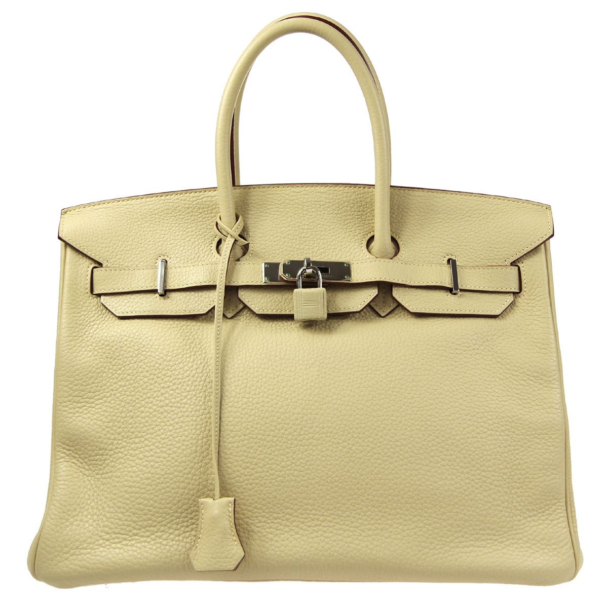image of Hermes 2009 Birkin 35 Clemence Parchemin 66288 in Black, Women's