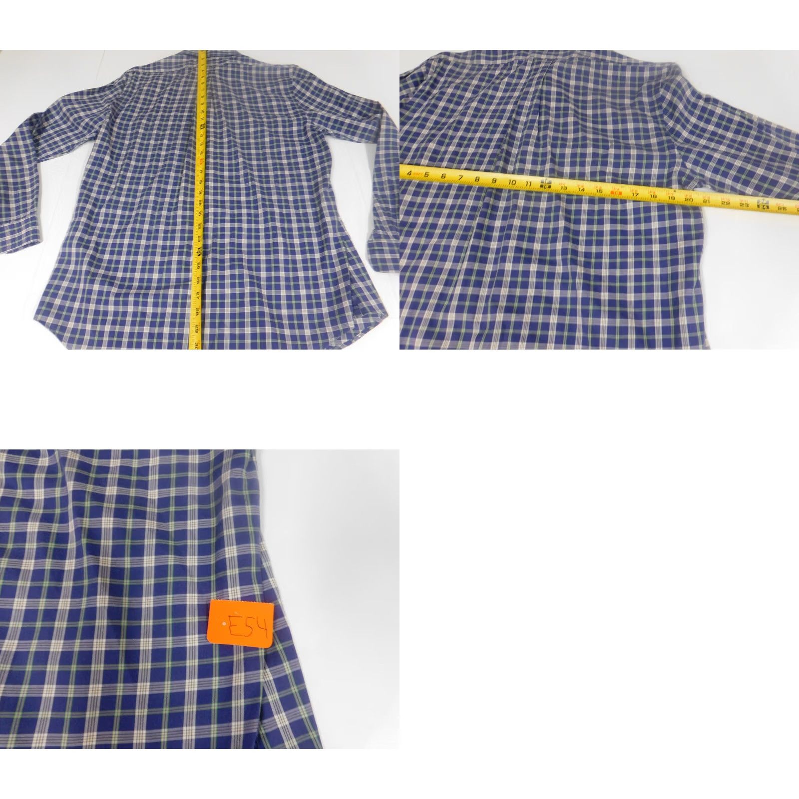 Vintage Peter England Mens Button-Down Shirt XL plaid Elite modern fit Size US XL / EU 56 / 4 - 8 Thumbnail