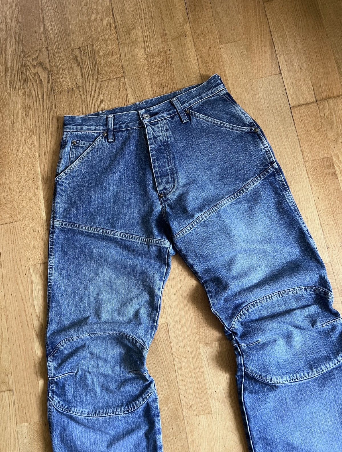 G-Star Y2K G-Star Double Knee Elwood Baggy Fit Denim Jeans Size US 30 / EU 46 - 3 Thumbnail
