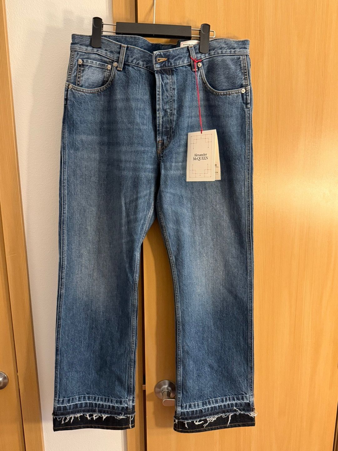 Alexander McQueen Alexander McQueen Blue Straight Leg Jeans Size US 36 / EU 52 - 3 Thumbnail