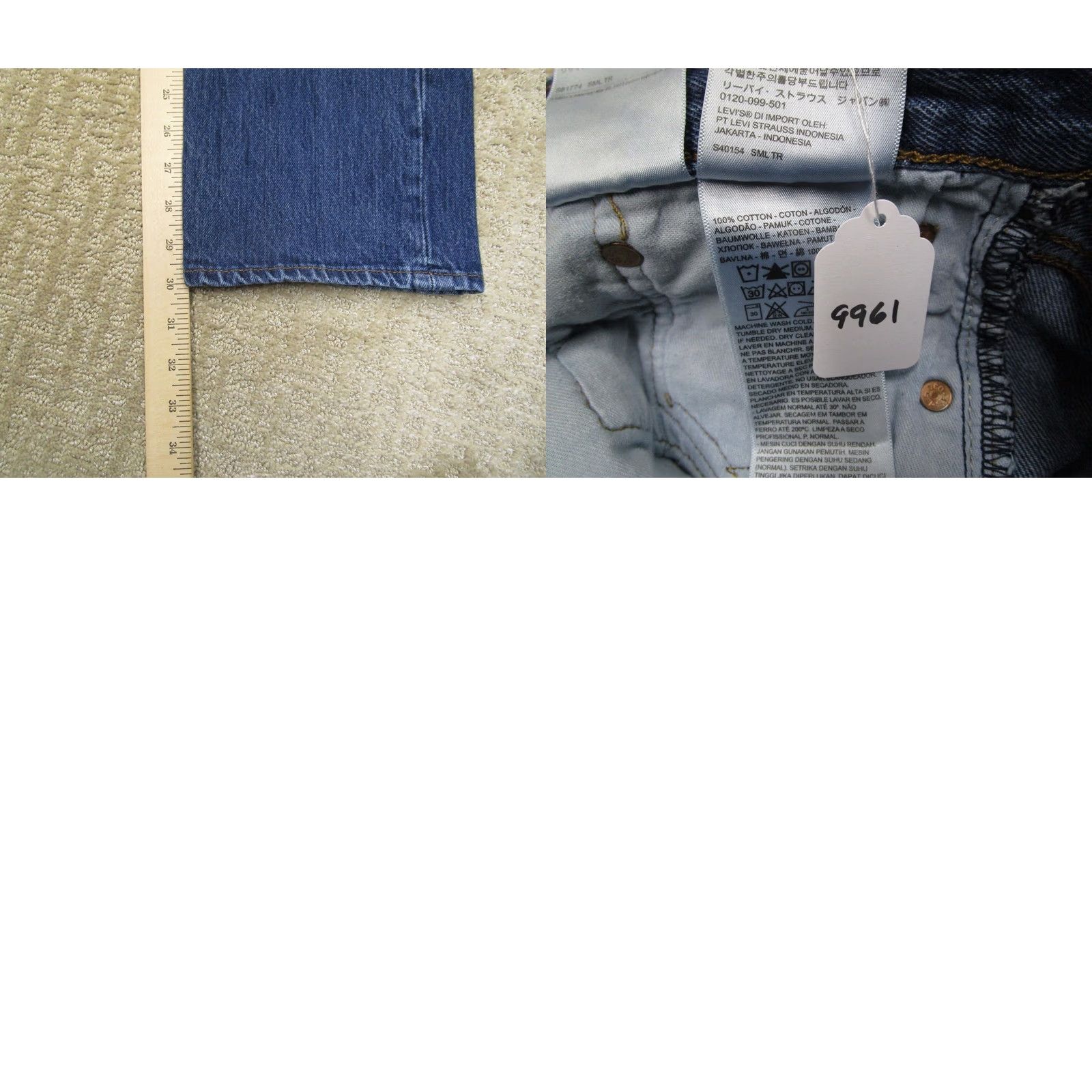 Levi's Levi's 501 Jeans Men 32x32 Blue Button Fly Original Fit Denim Pants Regular Waist 5-Pocket Logo Washington Not applicable? Size US 32 / EU 48 - 8 Thumbnail