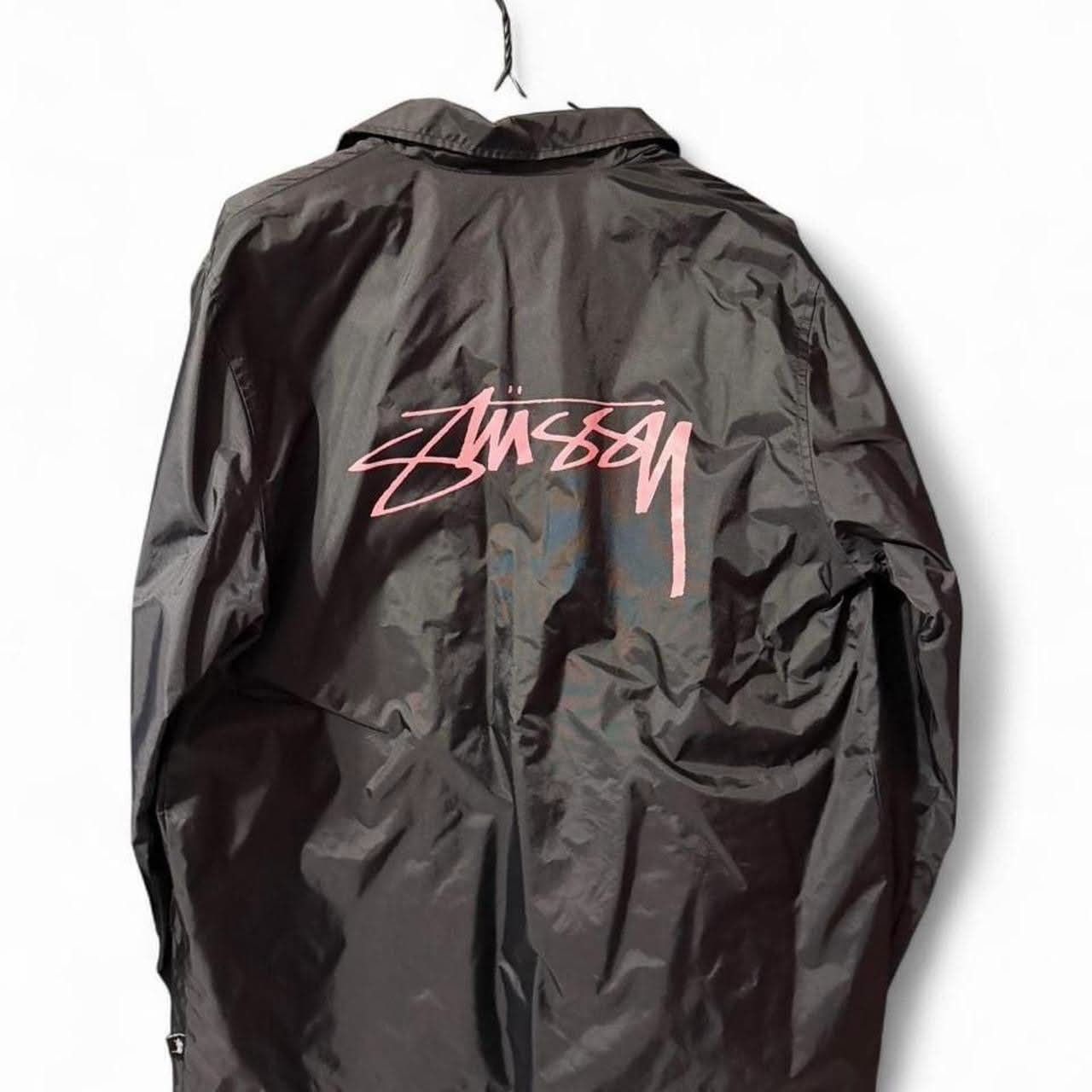 Stussy stussy black jacket with pink script logo Size US M / EU 48-50 / 2 - 2 Thumbnail