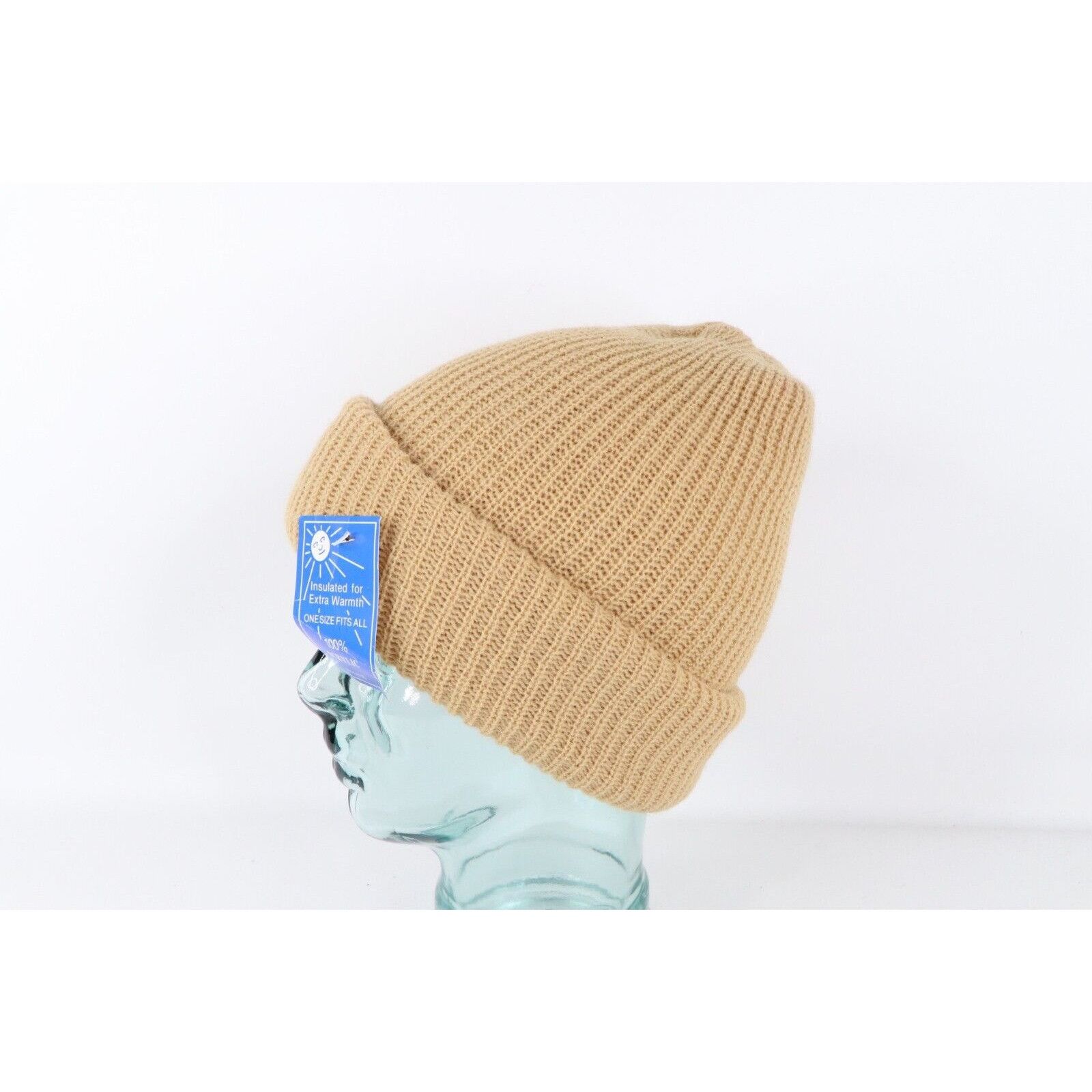 Vintage NOS Vintage 90s Streetwear Chunky Double Knit Beanie Hat Size ONE SIZE - 2 Thumbnail