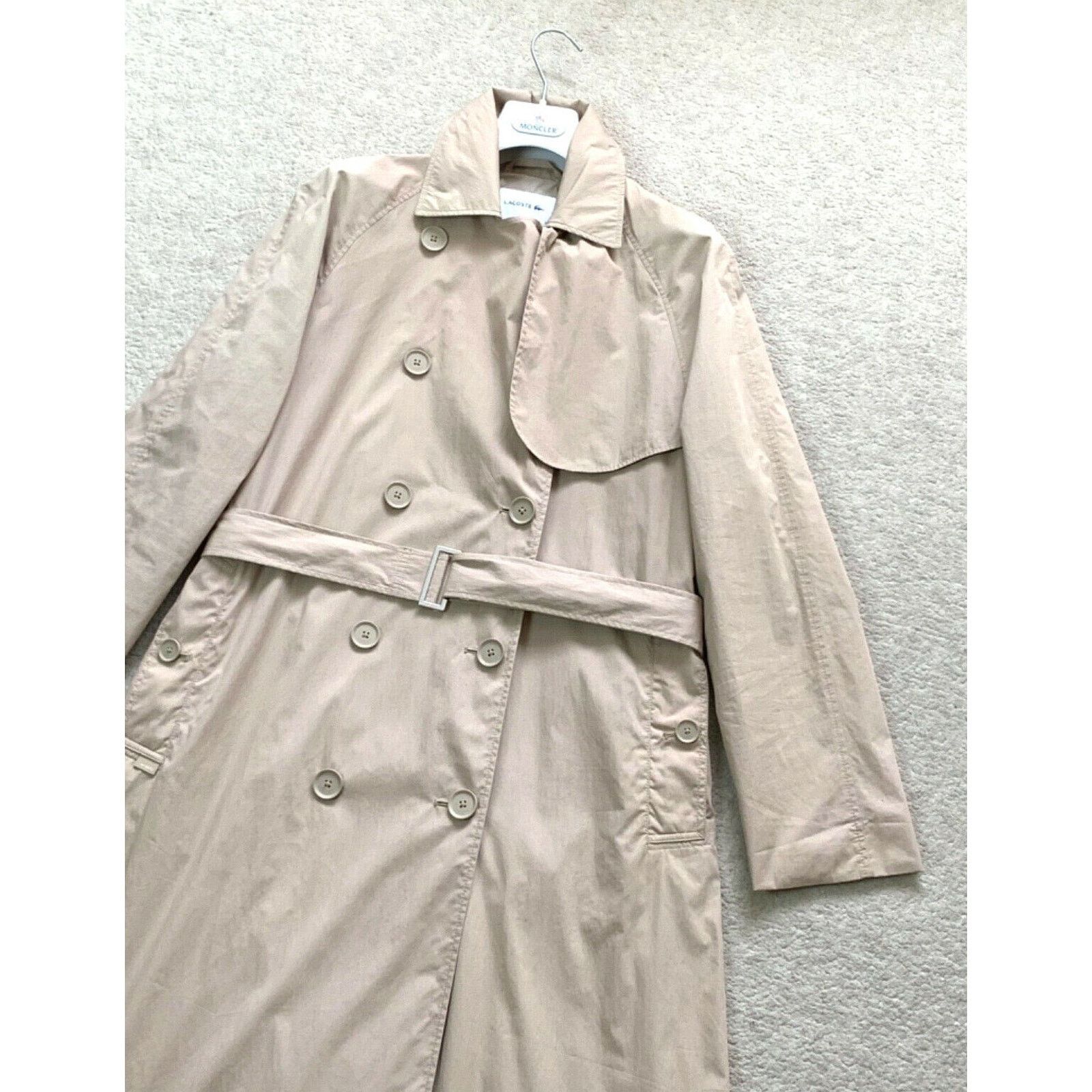 Lacoste Women's LACOSTE Long Trench Coat Jacket SZ EU 36 UK 8 US 4 S Size S / US 4 / IT 40 - 2 Thumbnail