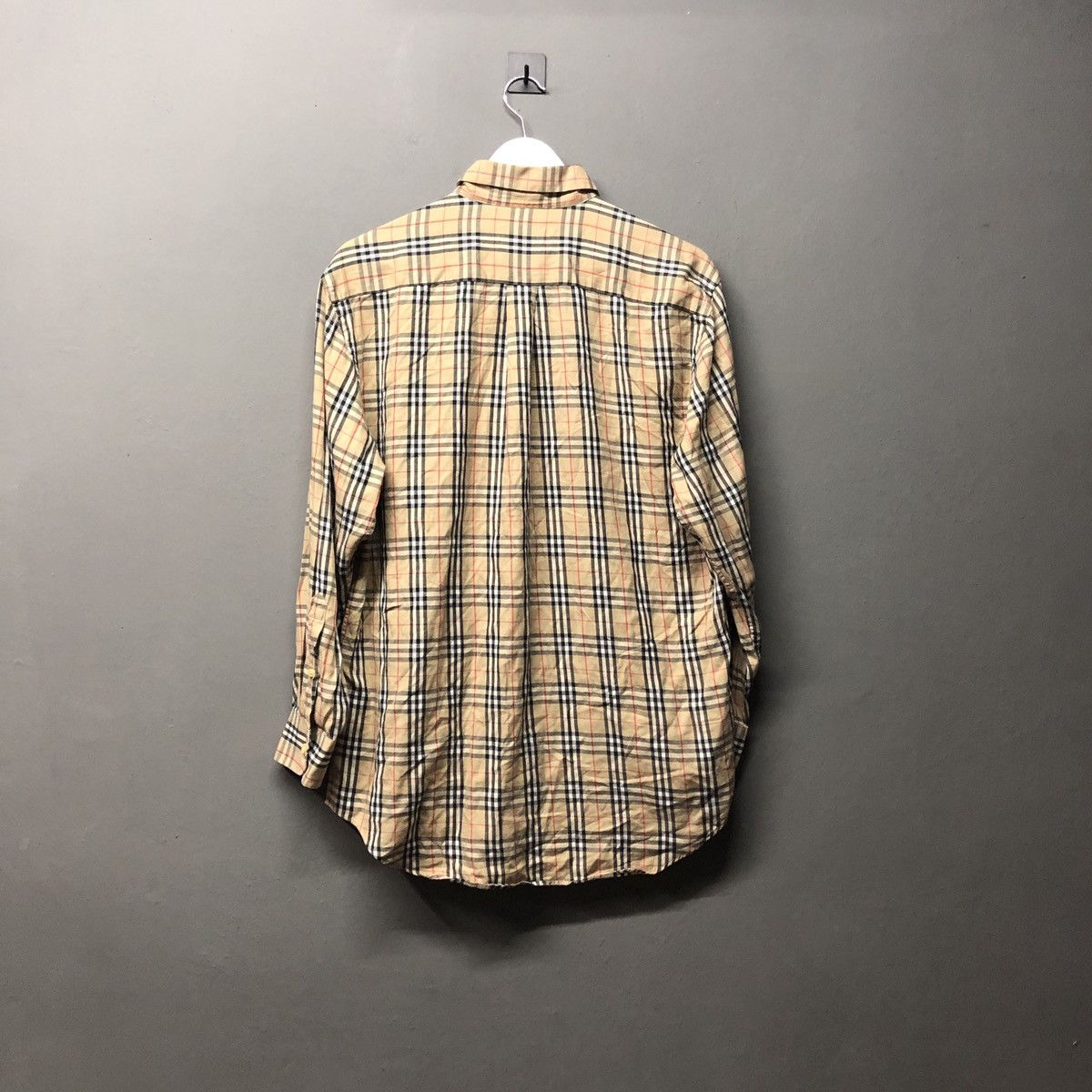 Burberry × Vintage Vintage Burberry Nova Plaid L/S Shirt Size US M / EU 48-50 / 2 - 2 Thumbnail