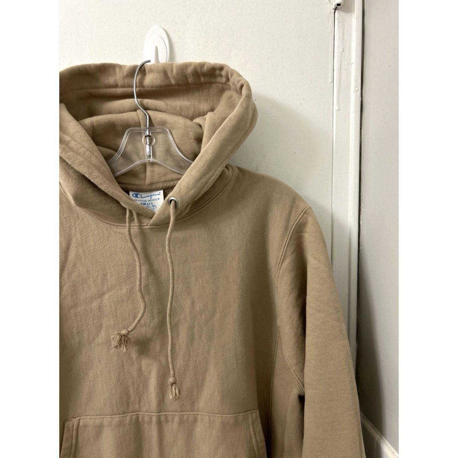 Champion Champion Reverse Weave Hoodie Men S Tan Brown Pullover Sweatshirt L/S Size US S / EU 44-46 / 1 - 5 Thumbnail