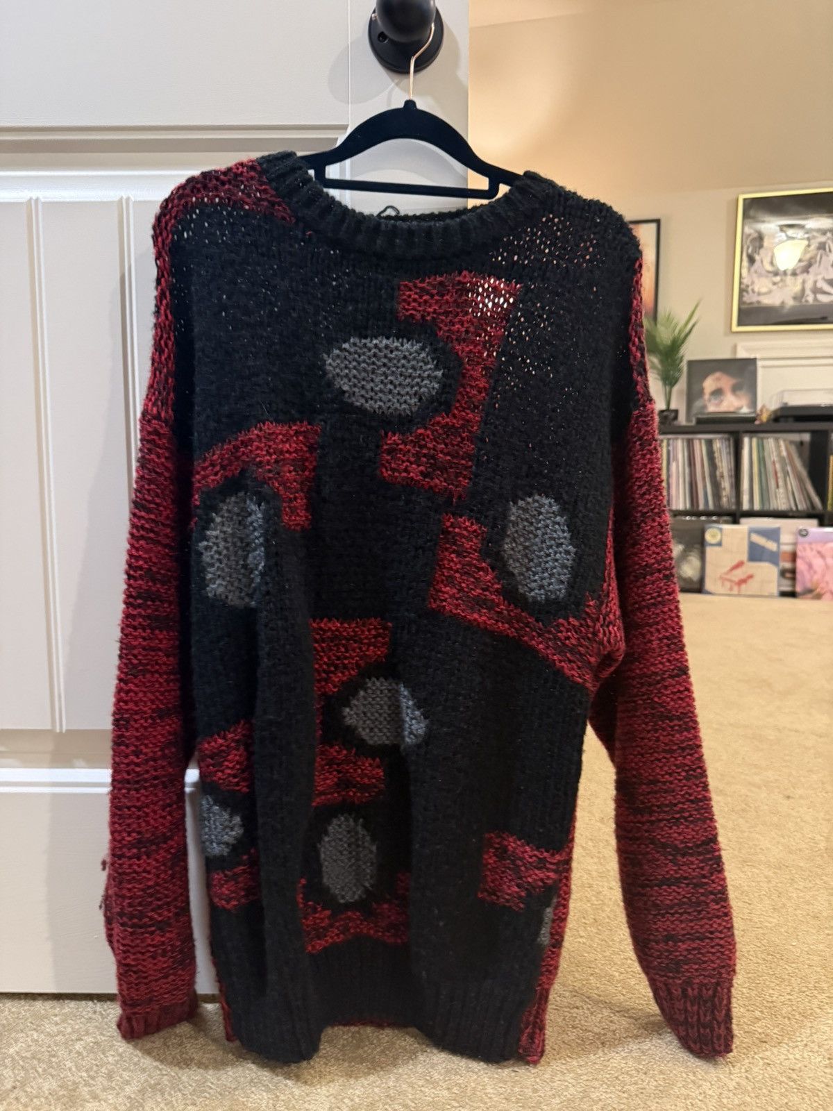 Saturdays NYC Saturdays Vintage Sweater Red and Black Size US L / EU 52-54 / 3 - 1 Thumbnail