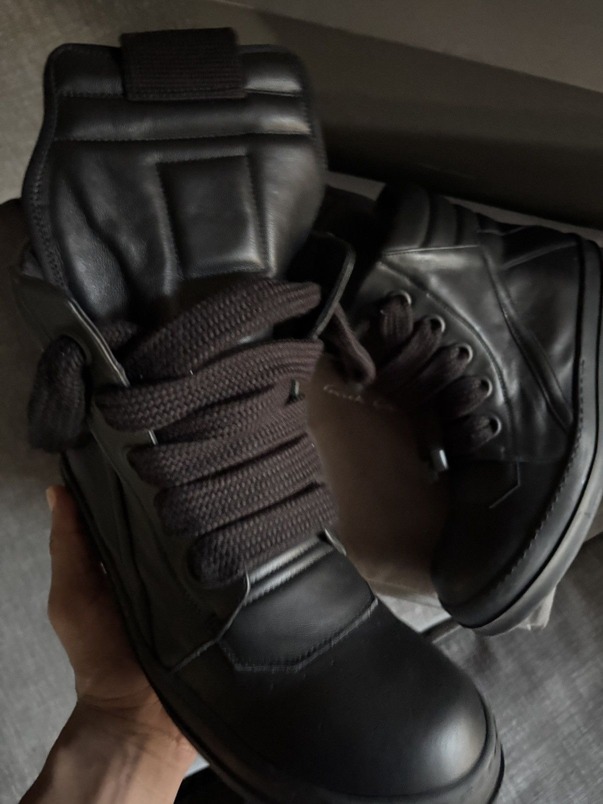 Rick Owens Rick Owens Jumbo Lace Geobasket Size US 12 / EU 45 - 6 Thumbnail