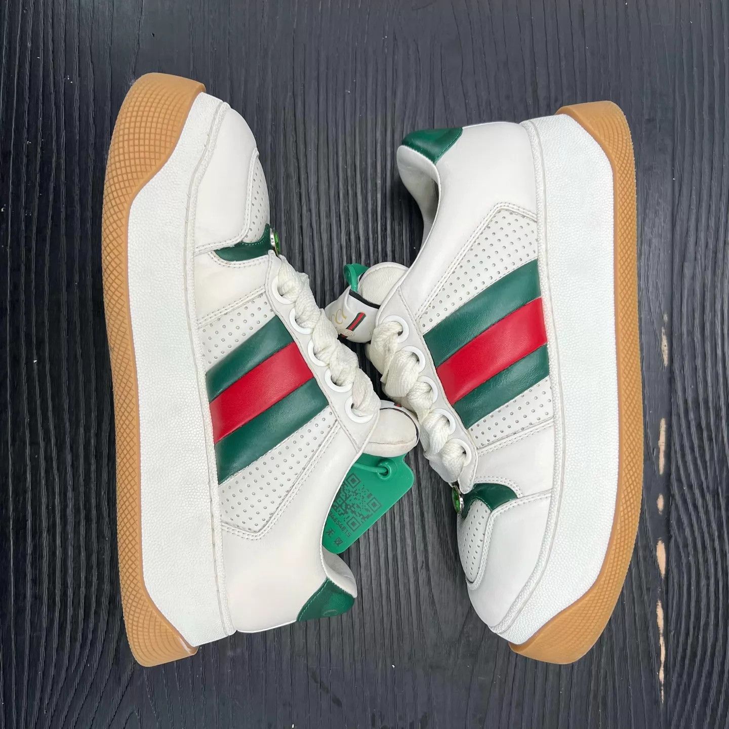 Gucci Gucci Pangding White Red 39 Size US 8.5 / IT 38.5 - 2 Thumbnail