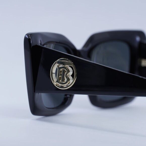 Burberry Burberry Daisy BE4344 300187 Sunglasses Black Cat Eye Frame Size ONE SIZE - 11 Thumbnail
