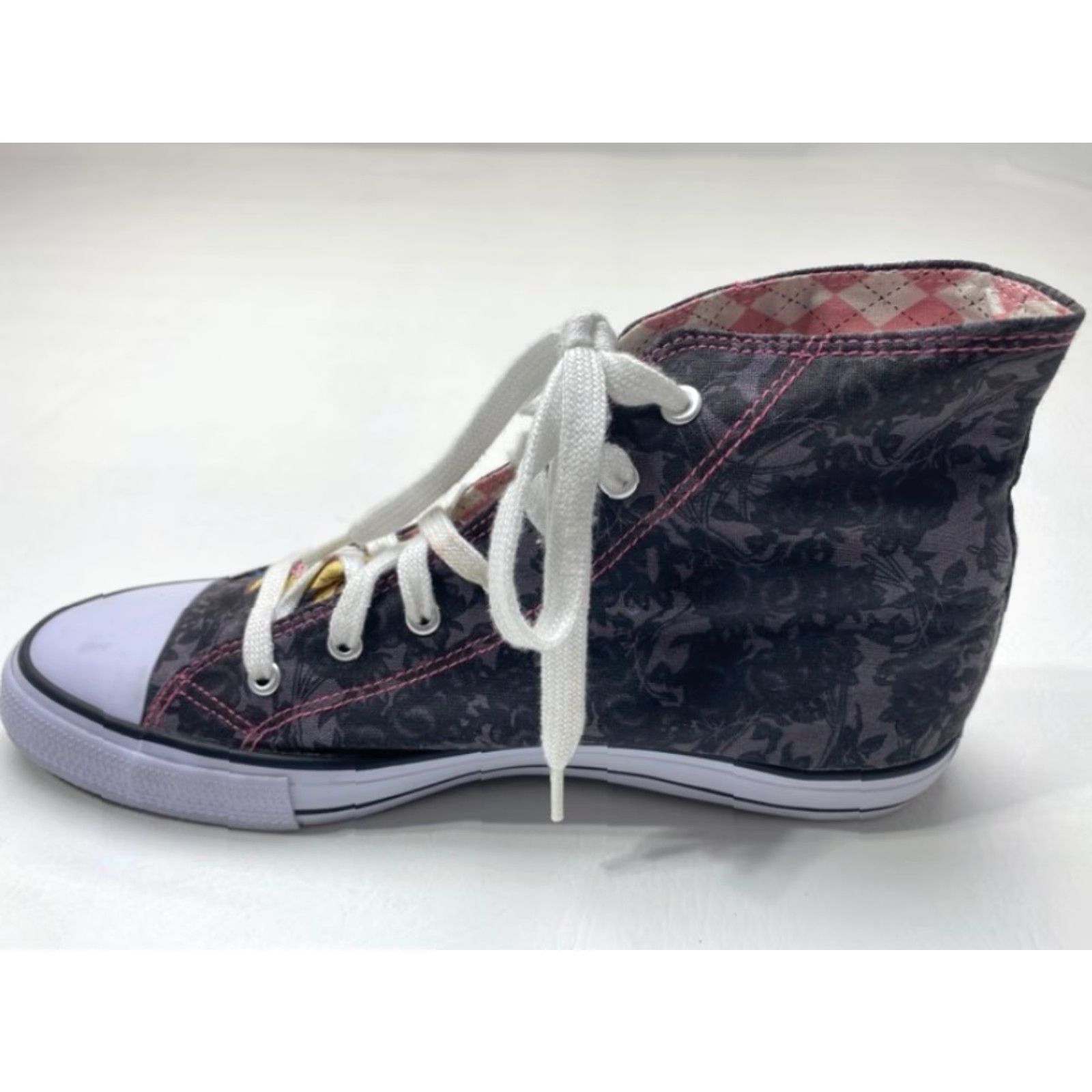Ed Hardy VINTAGE Airwalk Love Ed Hardy Canvas High Top Sneakers Unisex Size 12 Lace Up EUC 1596 Size US L / EU 52-54 / 3 - 6 Thumbnail