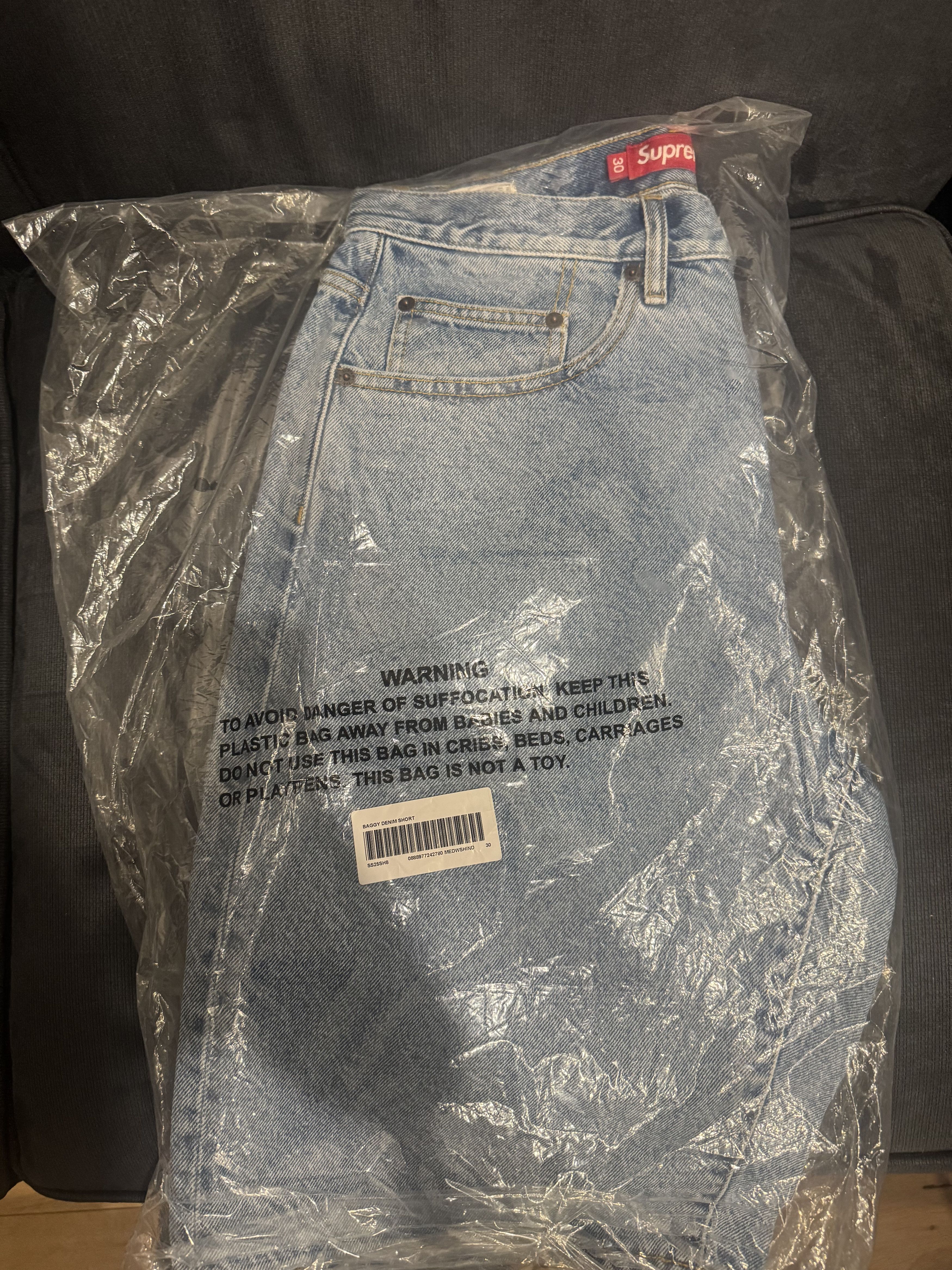 Supreme Baggy Medium Washed Indigo Size US 30 / EU 46 - 6 Thumbnail