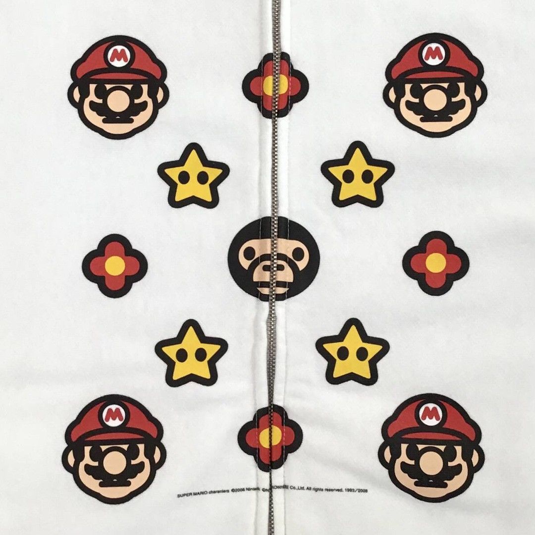 Bape BAPE × Nintendo Mario & Milo Monogram Full Zip Hoodie NIGO Size US M / EU 48-50 / 2 - 4 Thumbnail