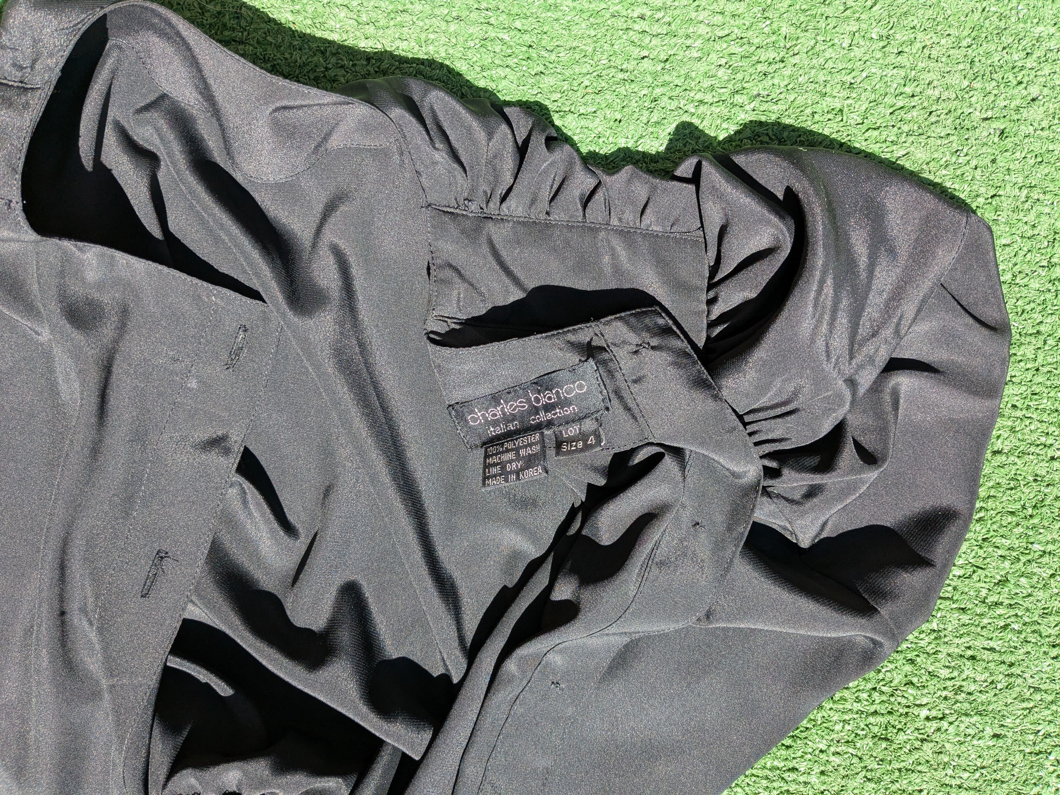 Vintage Blouson 1980 Charles Bianco Italian Collection Petite Dress Size S / US 4 / IT 40 - 5 Thumbnail
