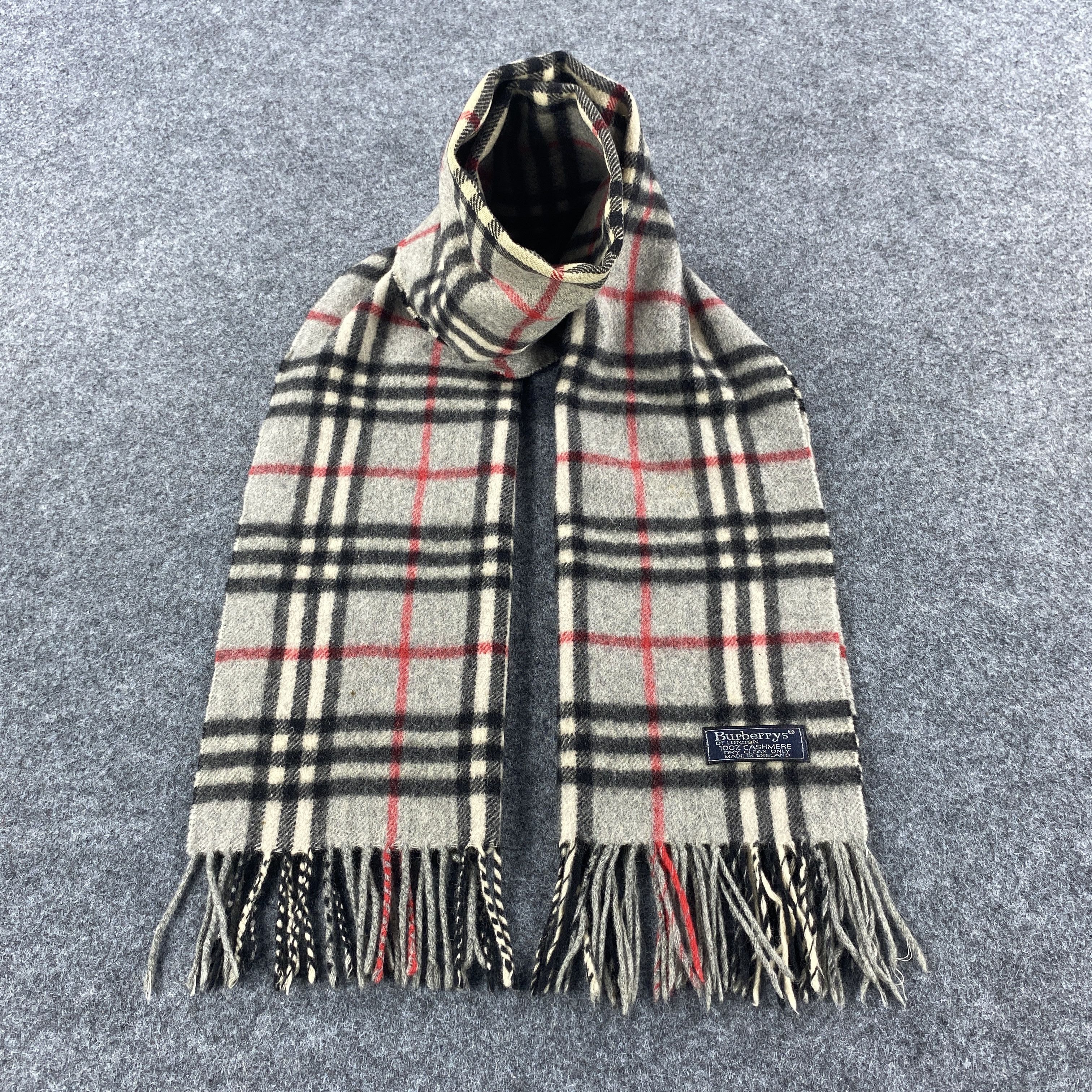 Burberry × Vintage Burberrys Scarf # D477 # Muffler # Neckwear Size ONE SIZE - 2 Thumbnail
